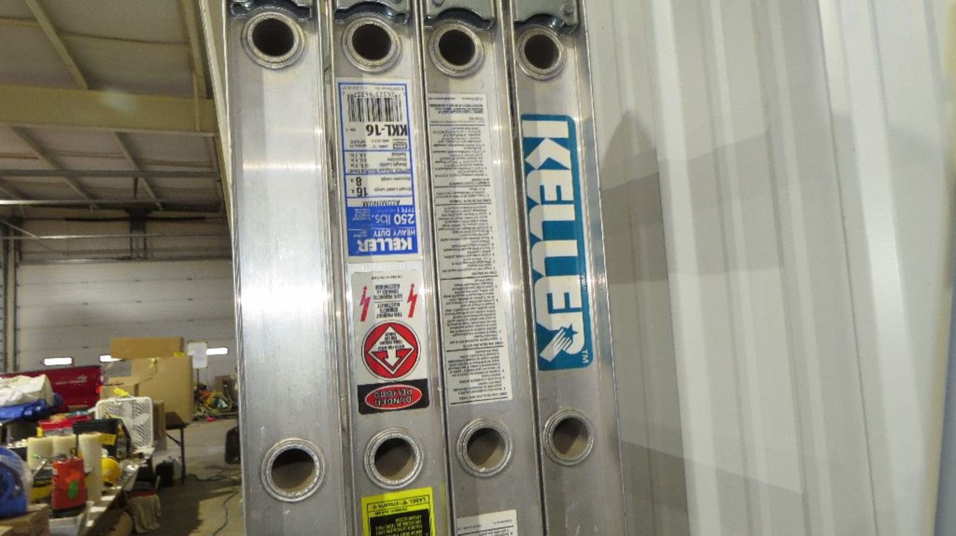 Keller aluminum 16' folding ladder. - Image 2 of 4