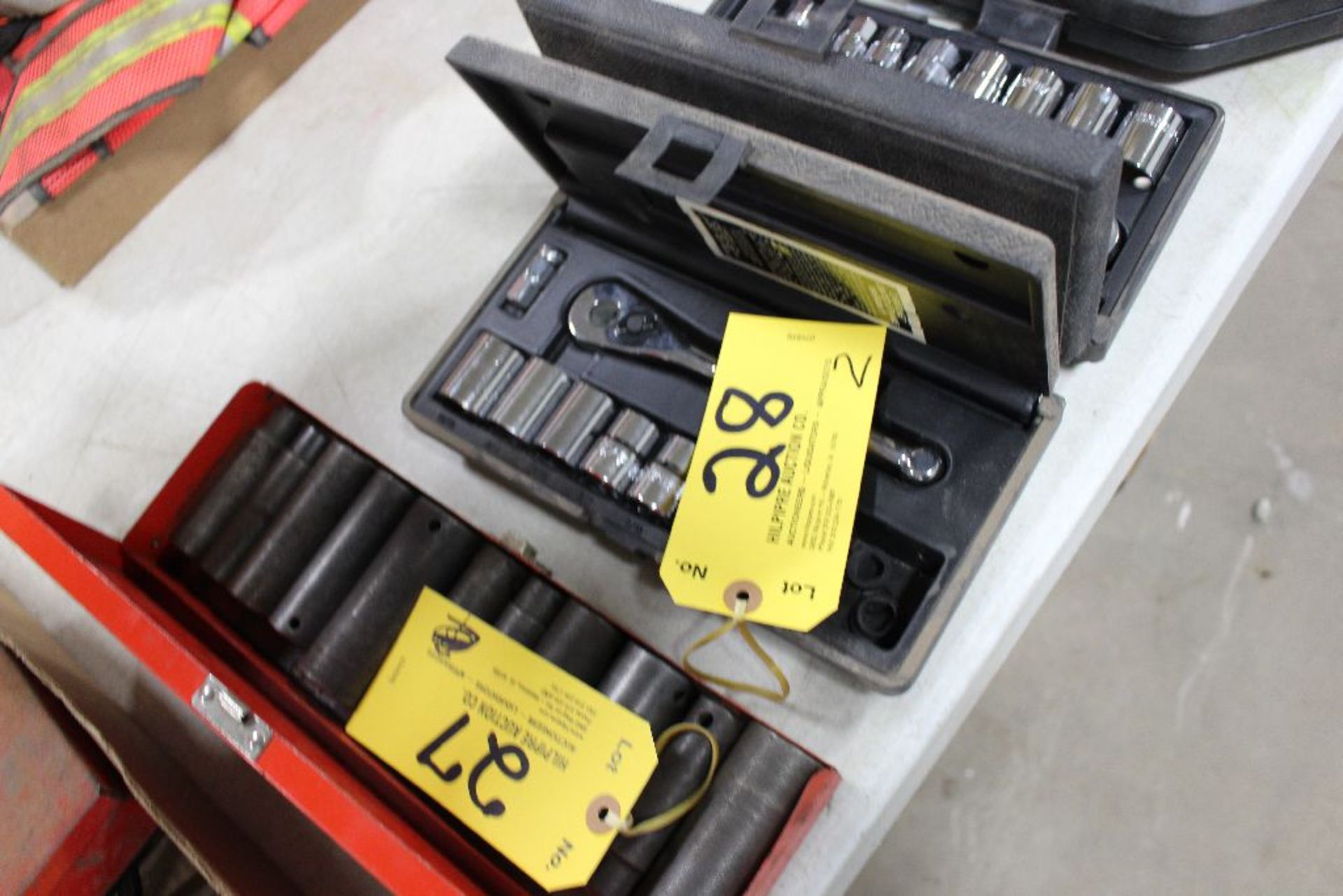 (2) 14pc. socket sets.