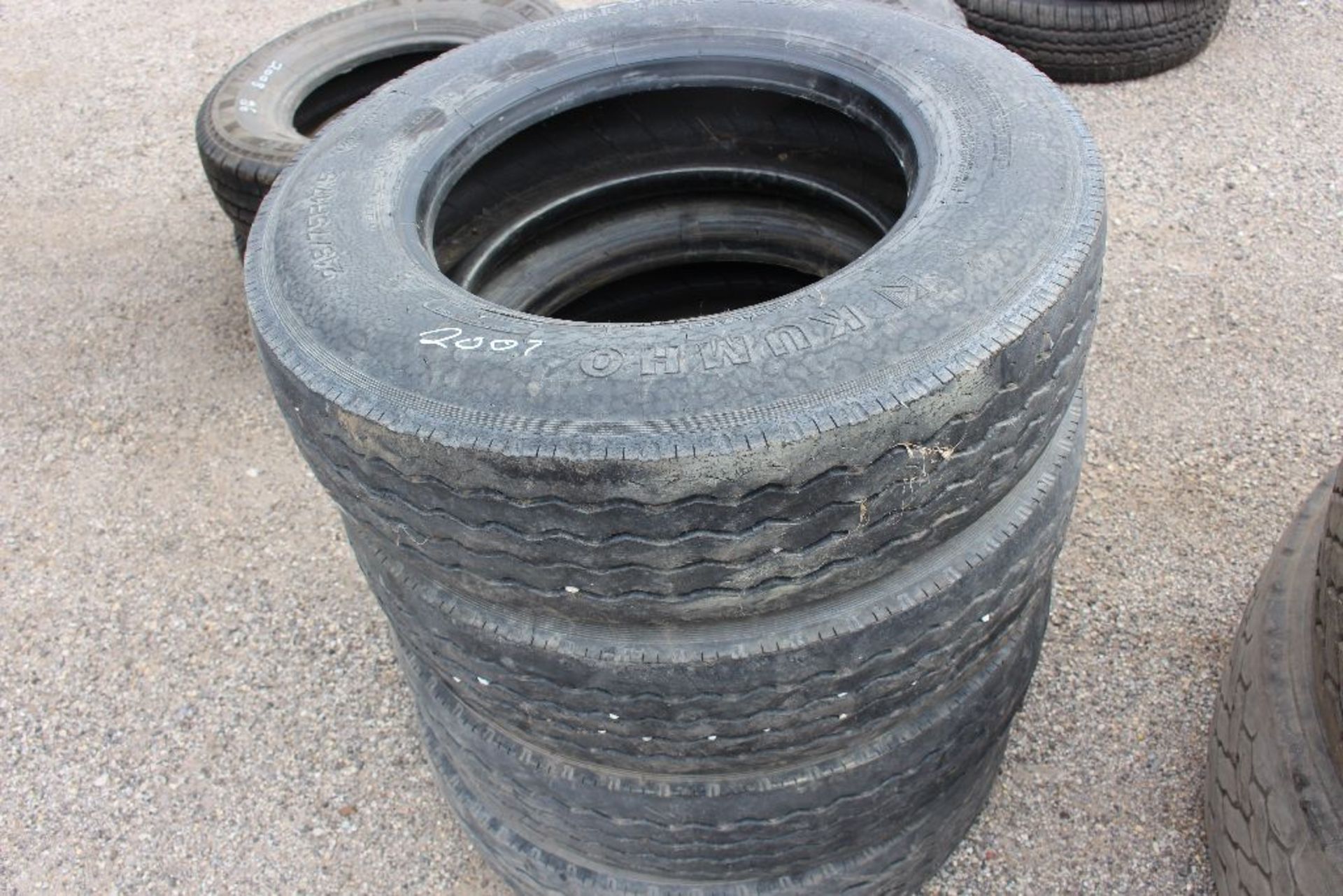 (4) Kumho tires, 215/75R, 17.5.
