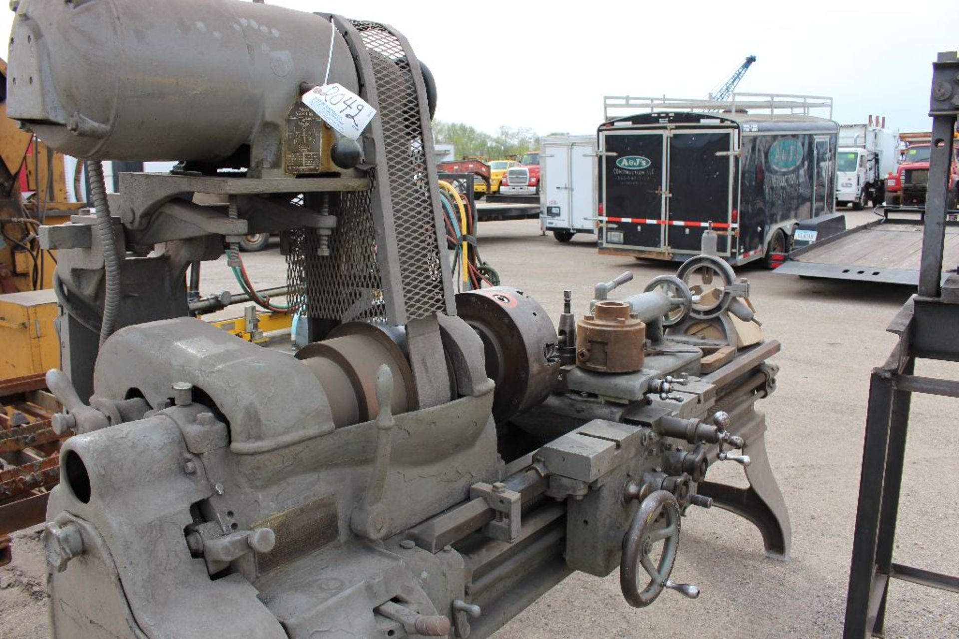 Monarch lathe, 18 x 60, 1 1/2" bore, 12", 3 jaw chuck.