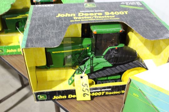 John Deere 9400 tractor, in box, employee edition, metal wheels, 1/16 scale model.