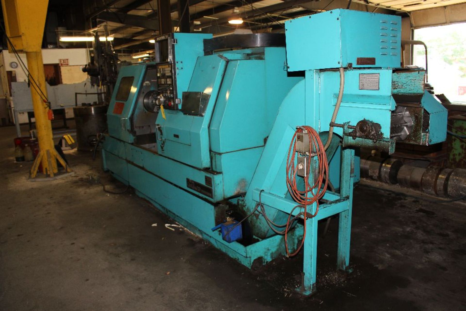 Mazak CNC lathe, QT 20 universal, s/n 55278; equipped with a Mazatrol T-1 control, 10" 3-jaw Howa - Image 4 of 6