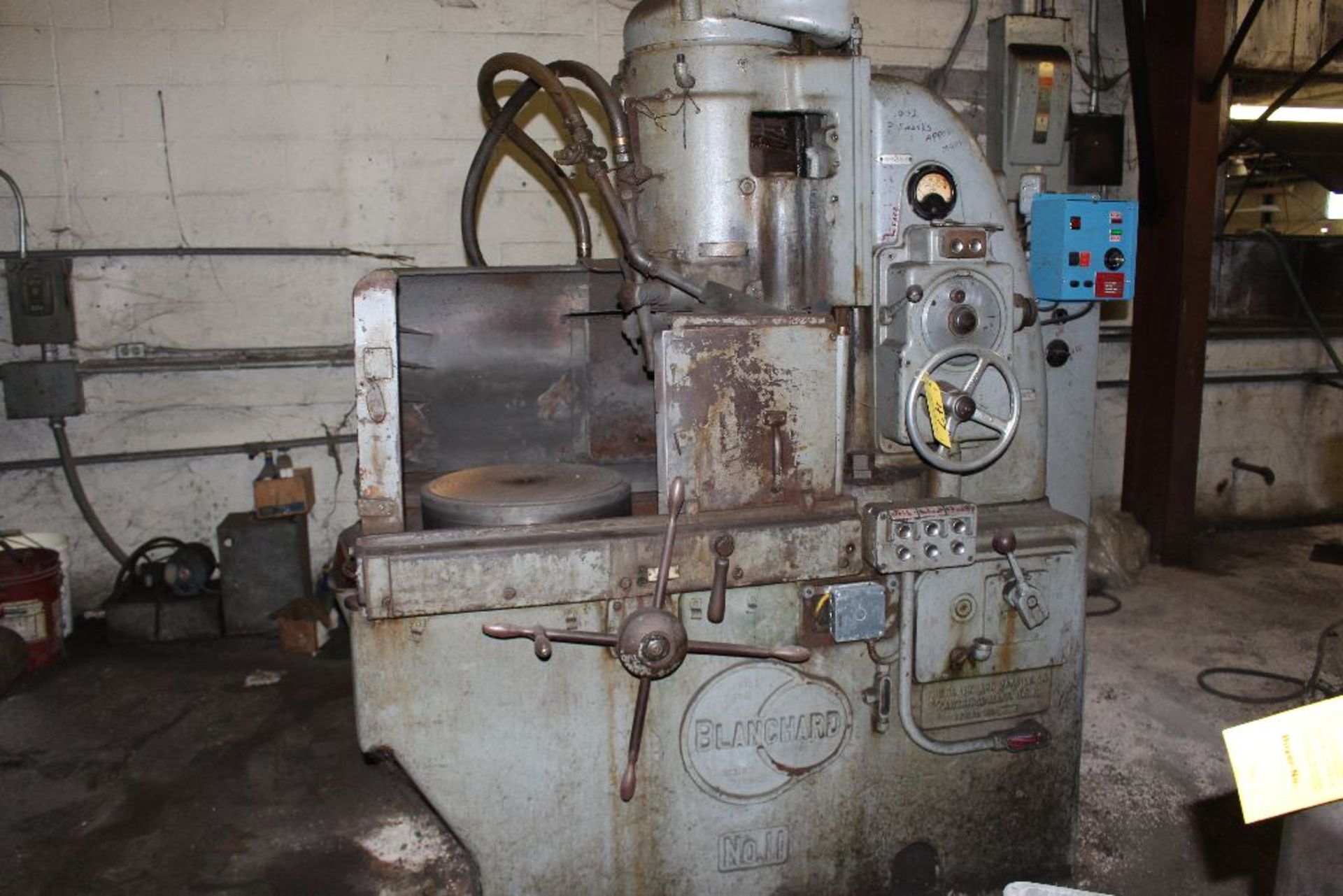 Blanchard surface grinder, model 1116, s/n 6679, 1/8" chuck remaining, solid wheel grinding