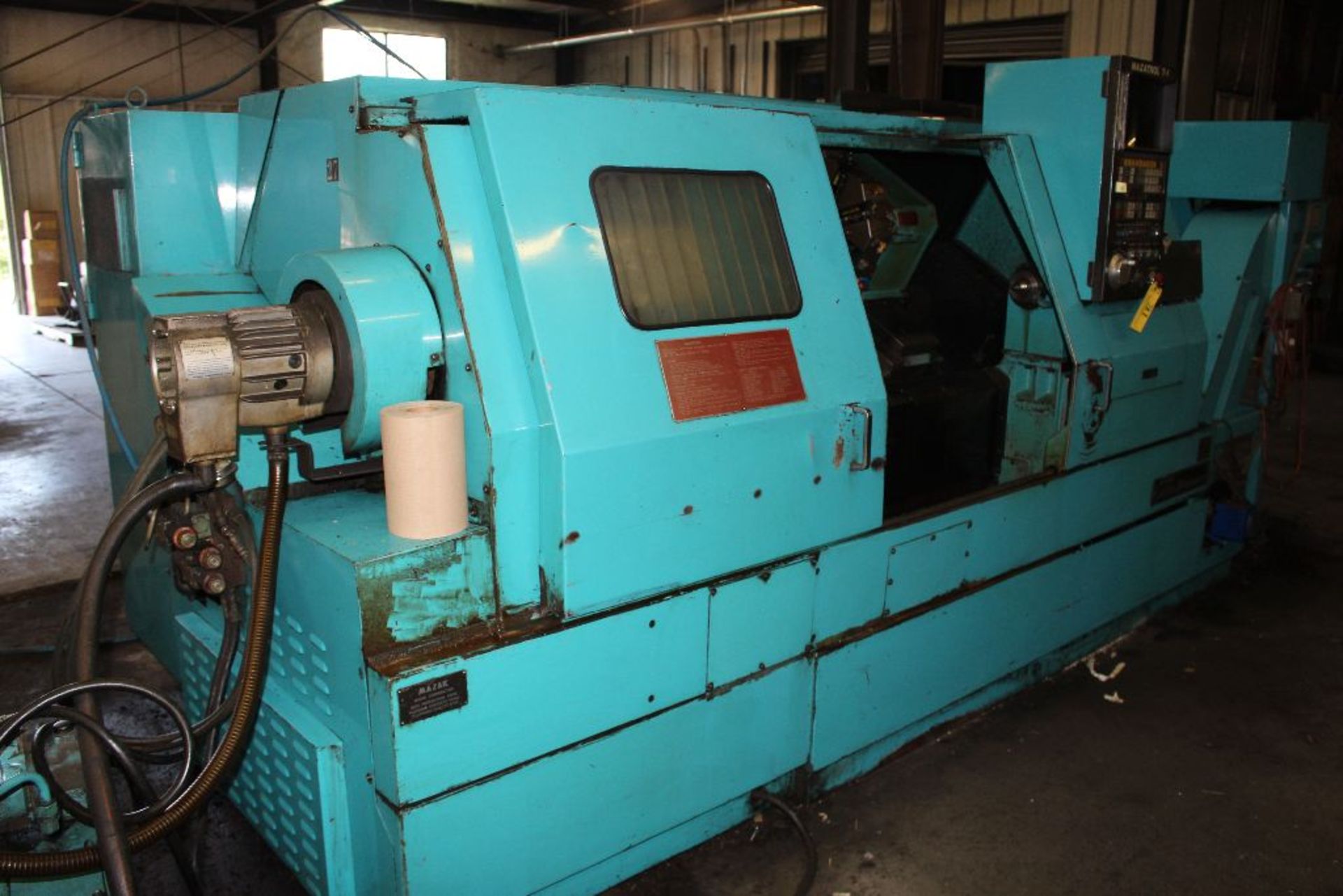 Mazak CNC lathe, QT 20 universal, s/n 55278; equipped with a Mazatrol T-1 control, 10" 3-jaw Howa - Image 5 of 6