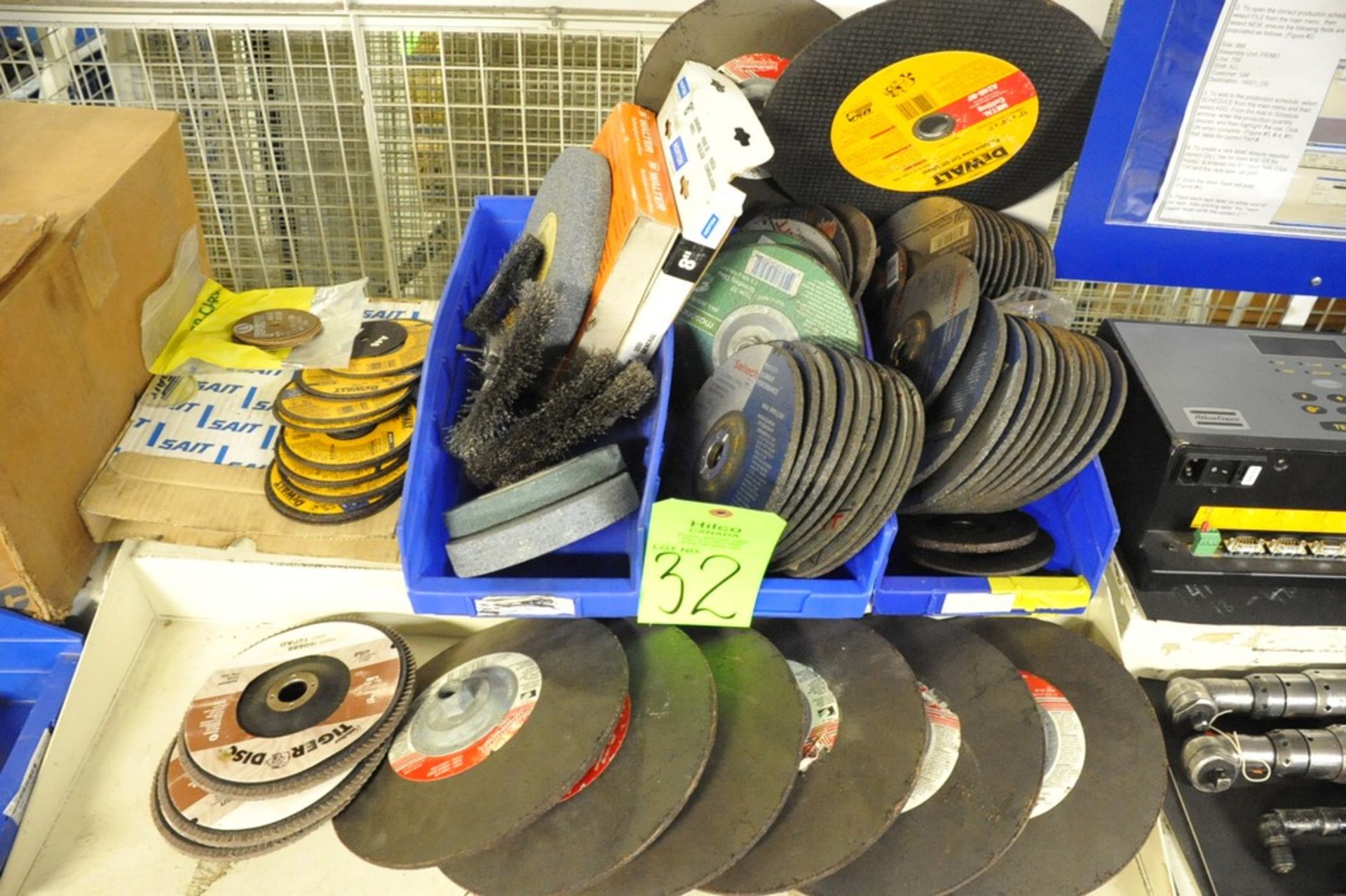 Lot of Asst. DeWalt, Saitech & Milwaukee Grinding Wheels & Discs