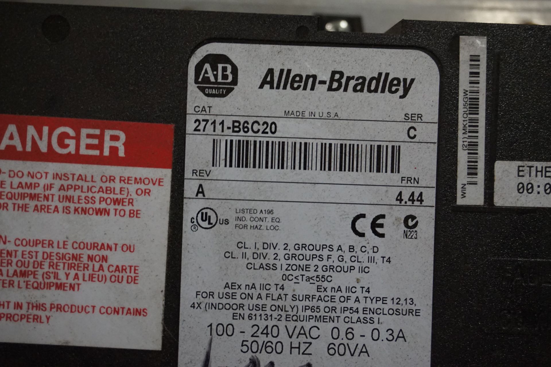 Lot of Allen Bradley Model Panelview 600 Touch Screens - Image 3 of 5