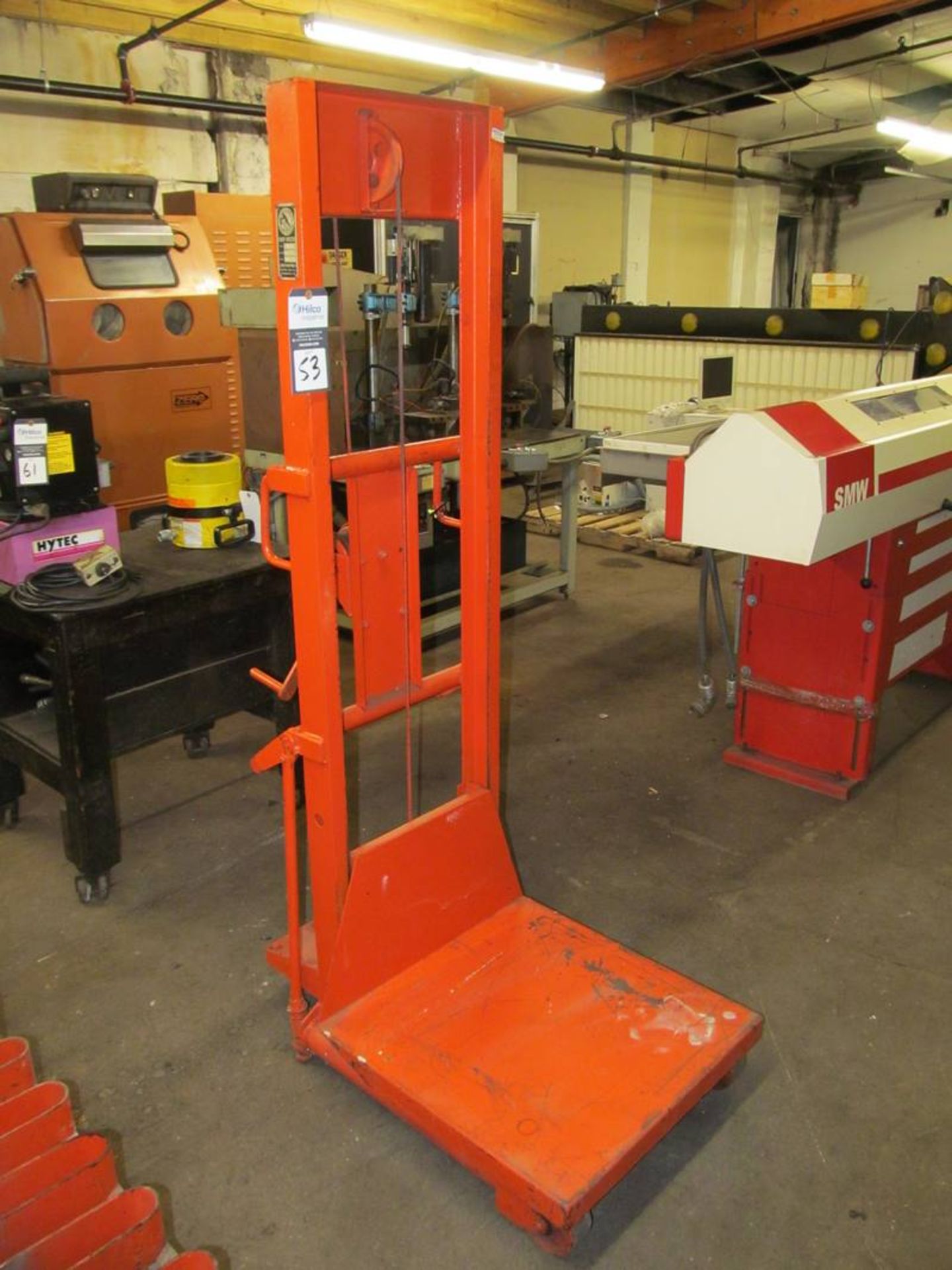 Lewis Shepard Model CHW 500 lb. Die Lift Cart