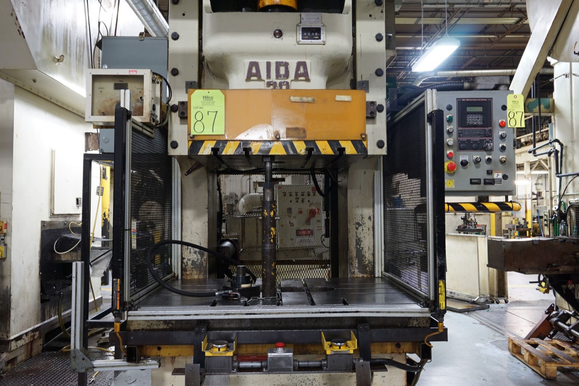 Aida Model NC1-200 220 Ton Gap Frame Press (P17) - Image 3 of 8