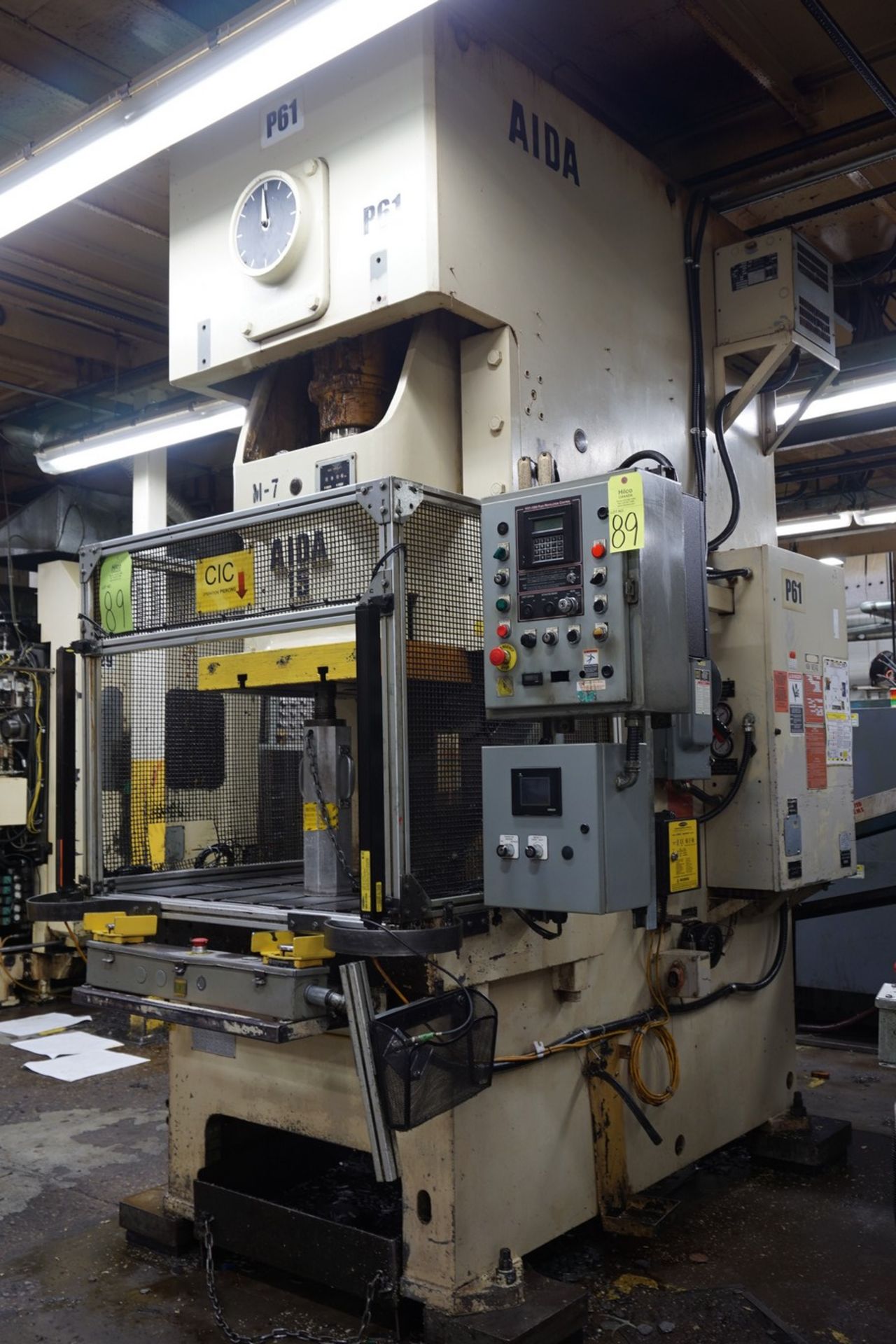 Aida Model NC1-150 165 Ton Single Point Gap Frame Press (P61) - Image 3 of 10