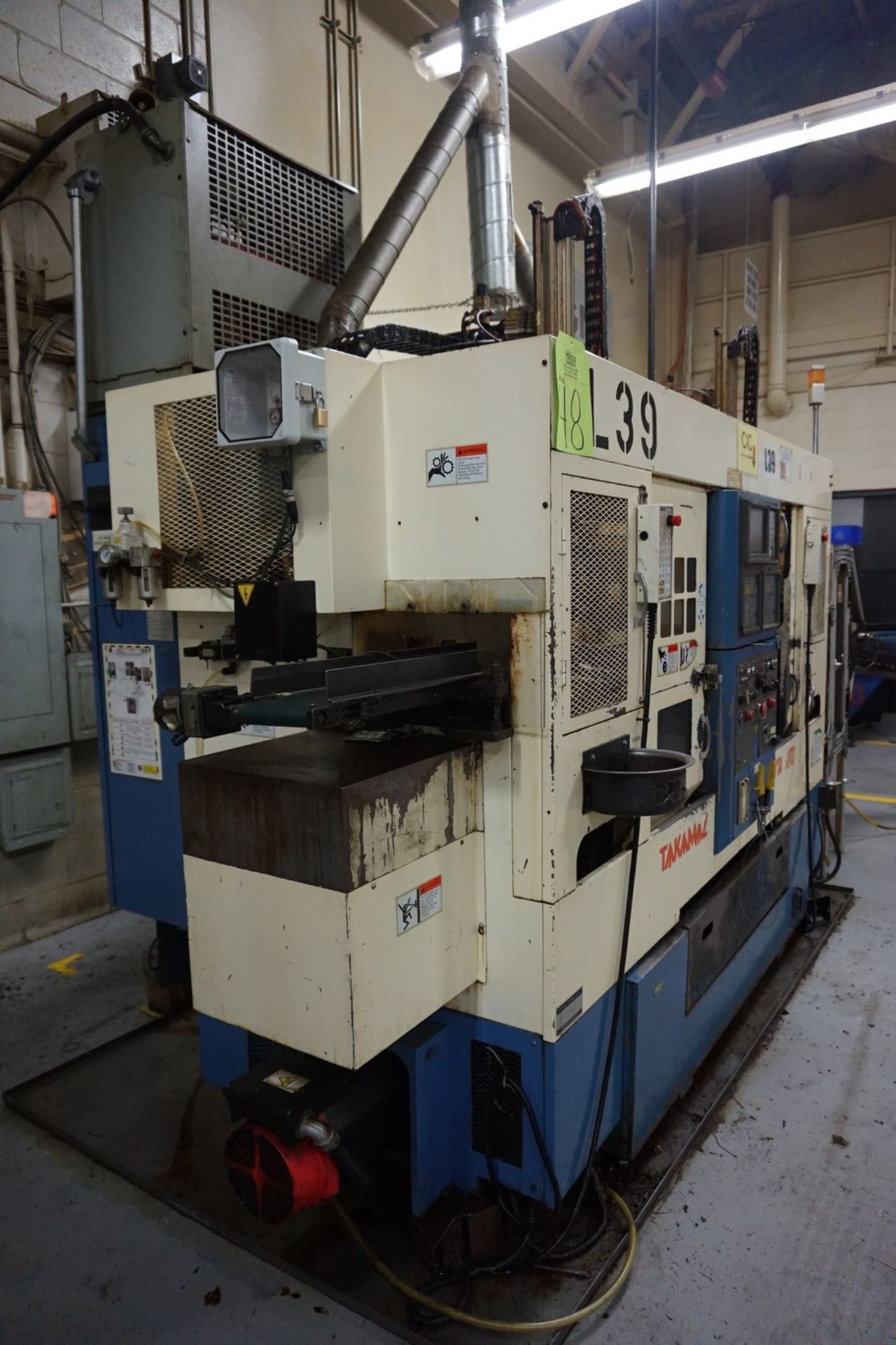 Takamatsu Model XW180 2SP CNC Lathe 200/220V c/w Transformer, Conveyor System - Image 3 of 10