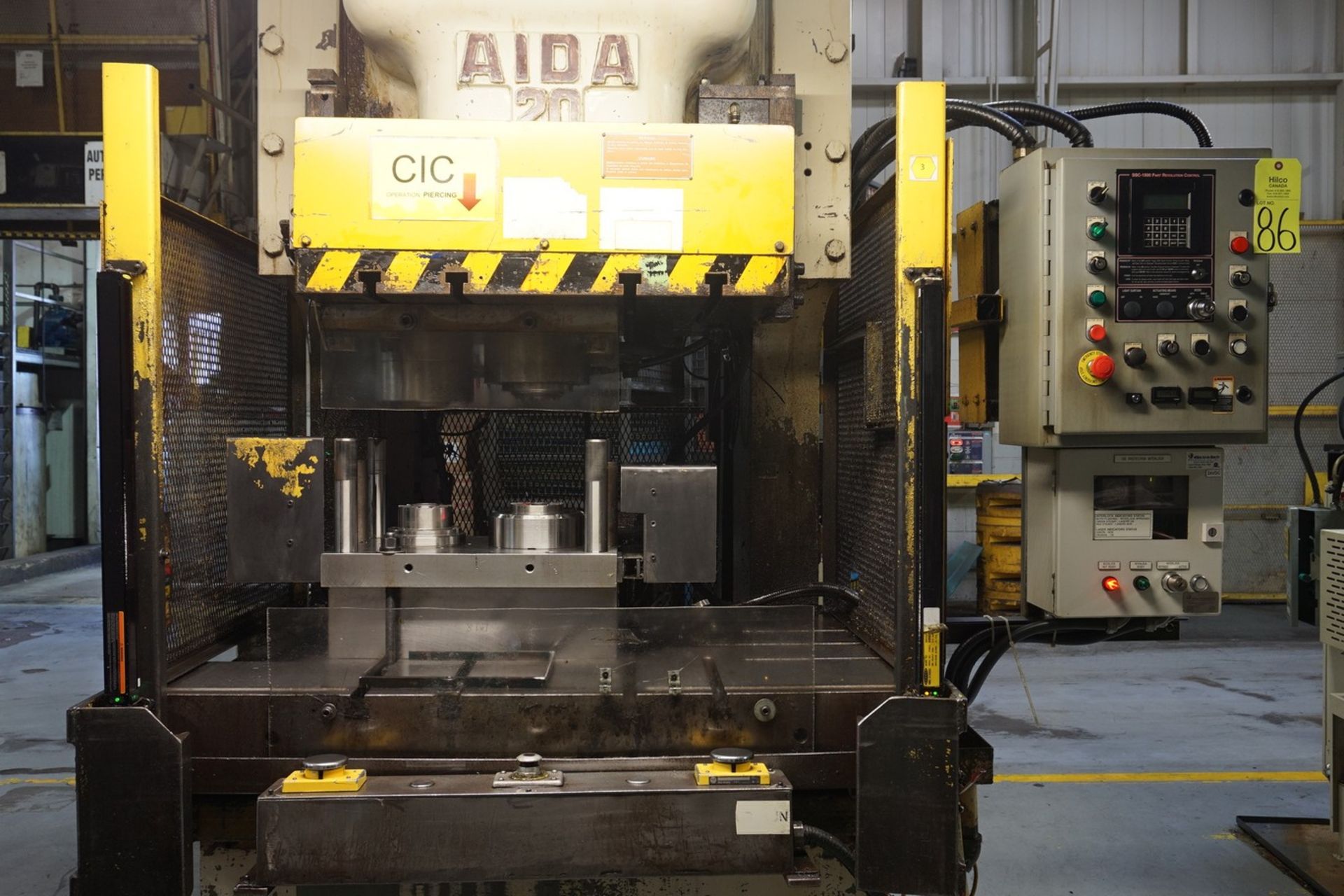 Aida Model NC1-20-(2) 220 Ton Single Point Gap Frame Press (P4) - Image 7 of 9