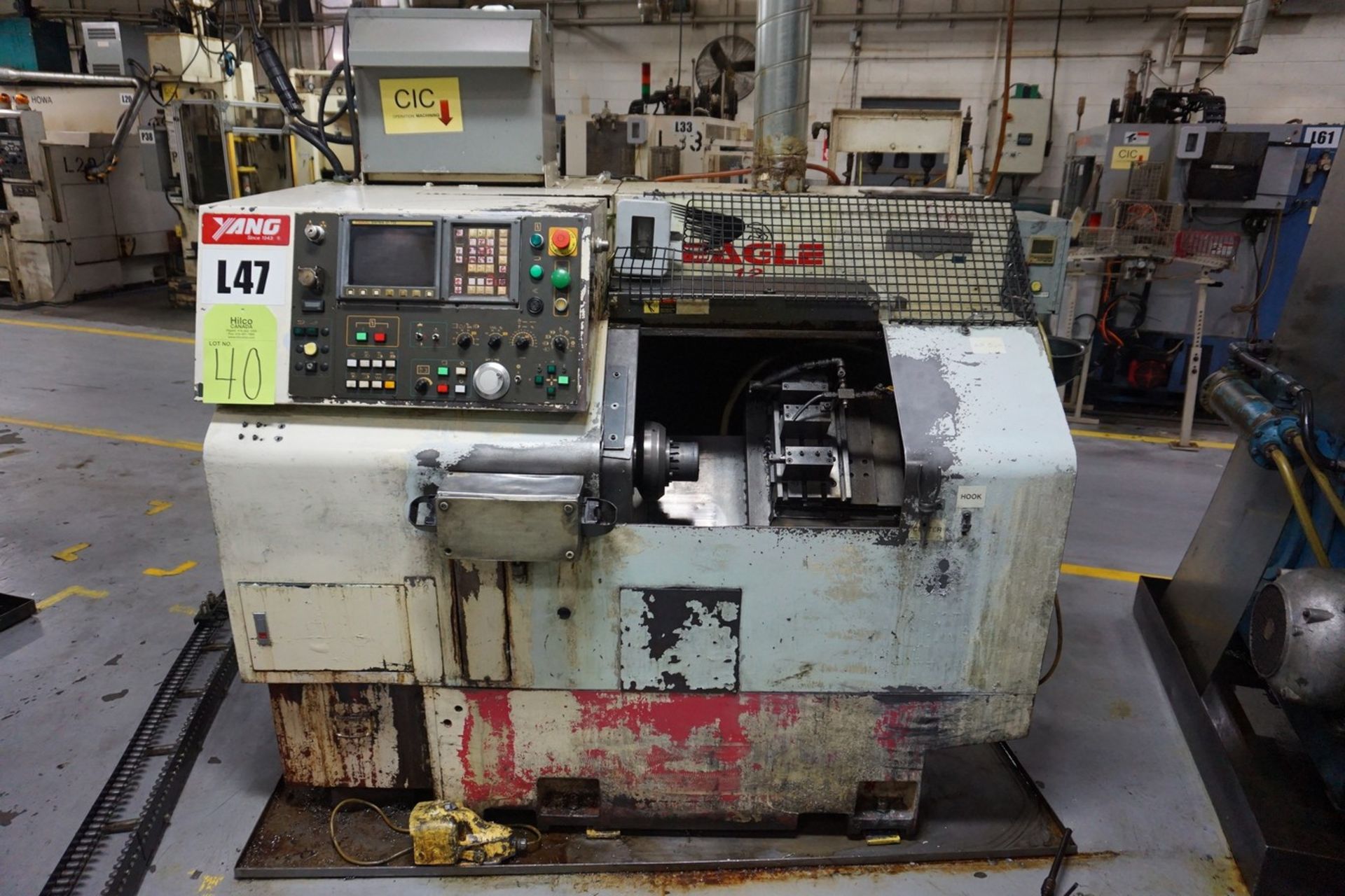 Yang CNC Lathe c/w Fanuc Series 0-TD Controller