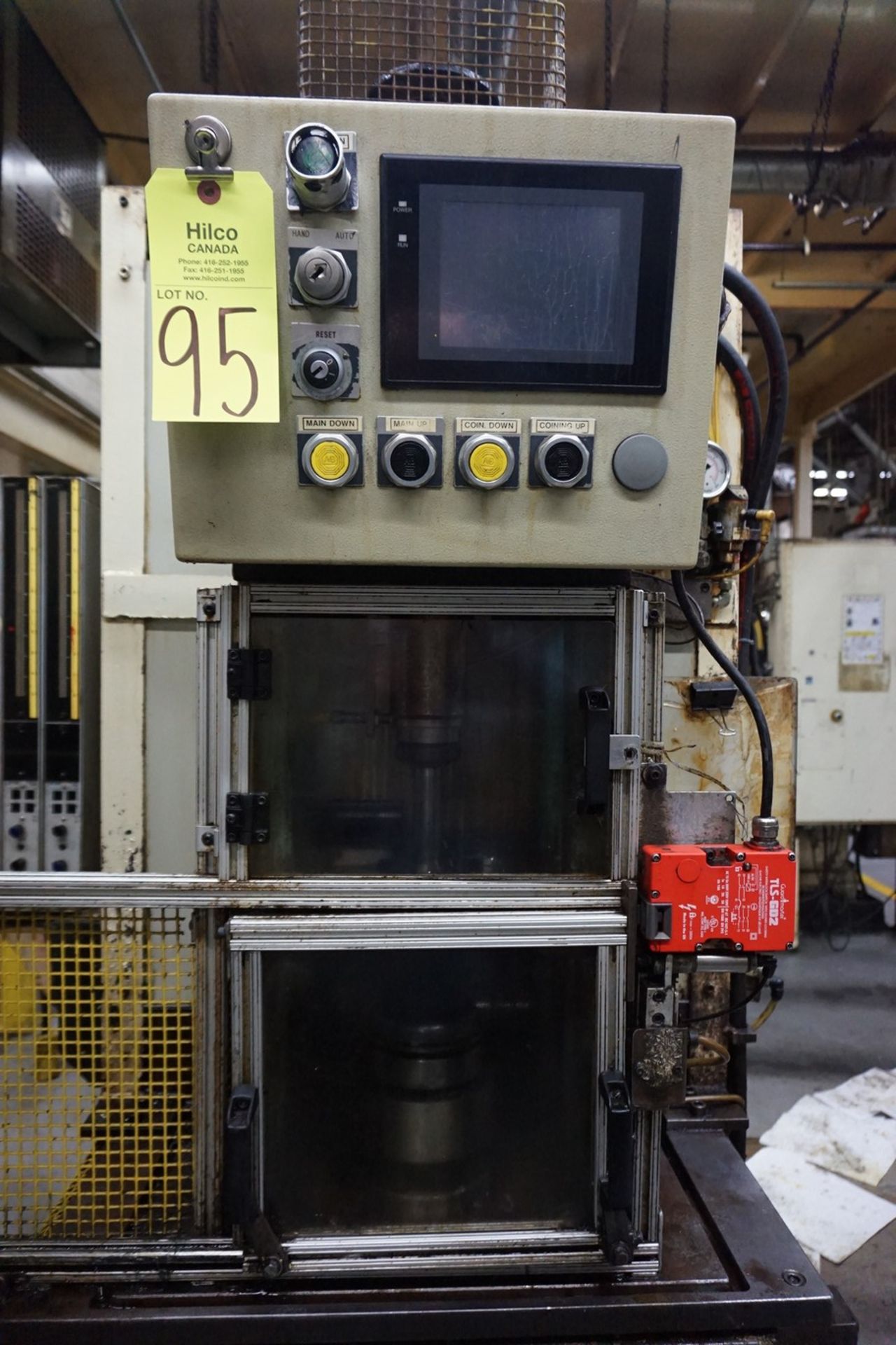 Hydraulic Ball Size Press with Controls, Lance L9100 Column Gauge, 575V (B08) - Image 2 of 4