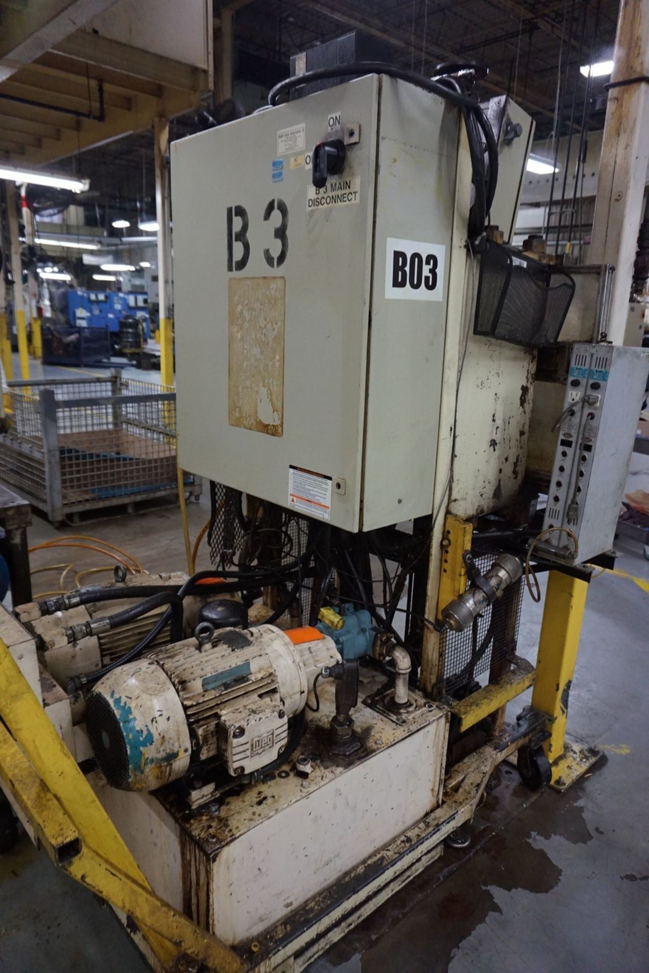 Hydraulic Ball Size Press with Controls, Lance L9100 Column Gauge (B3) - Image 3 of 3