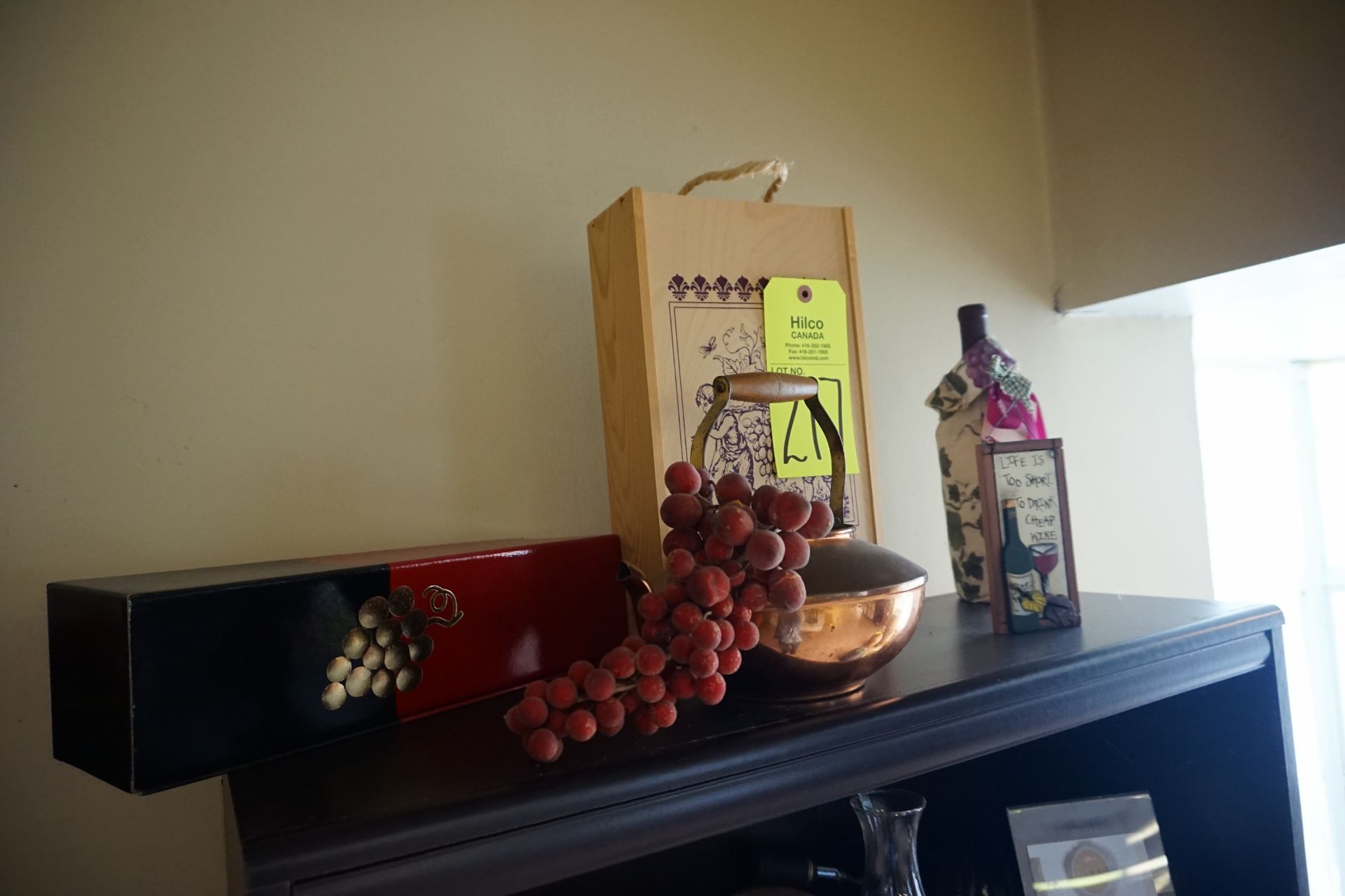 Asst. Decor, Wine Racks (Located on Shelving Displays) - Image 4 of 17