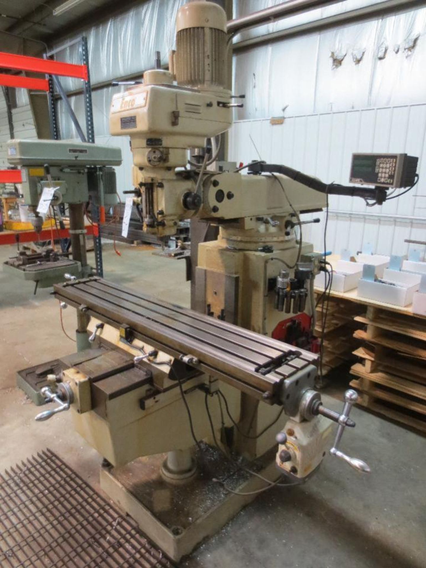 Enco milling machine with auto control and Acu-Rite digital readout, 54in x 10in work surface M# 006 - Image 2 of 8