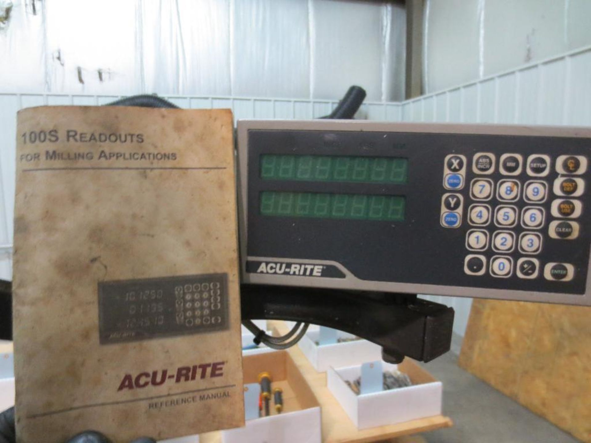 Enco milling machine with auto control and Acu-Rite digital readout, 54in x 10in work surface M# 006 - Image 7 of 8