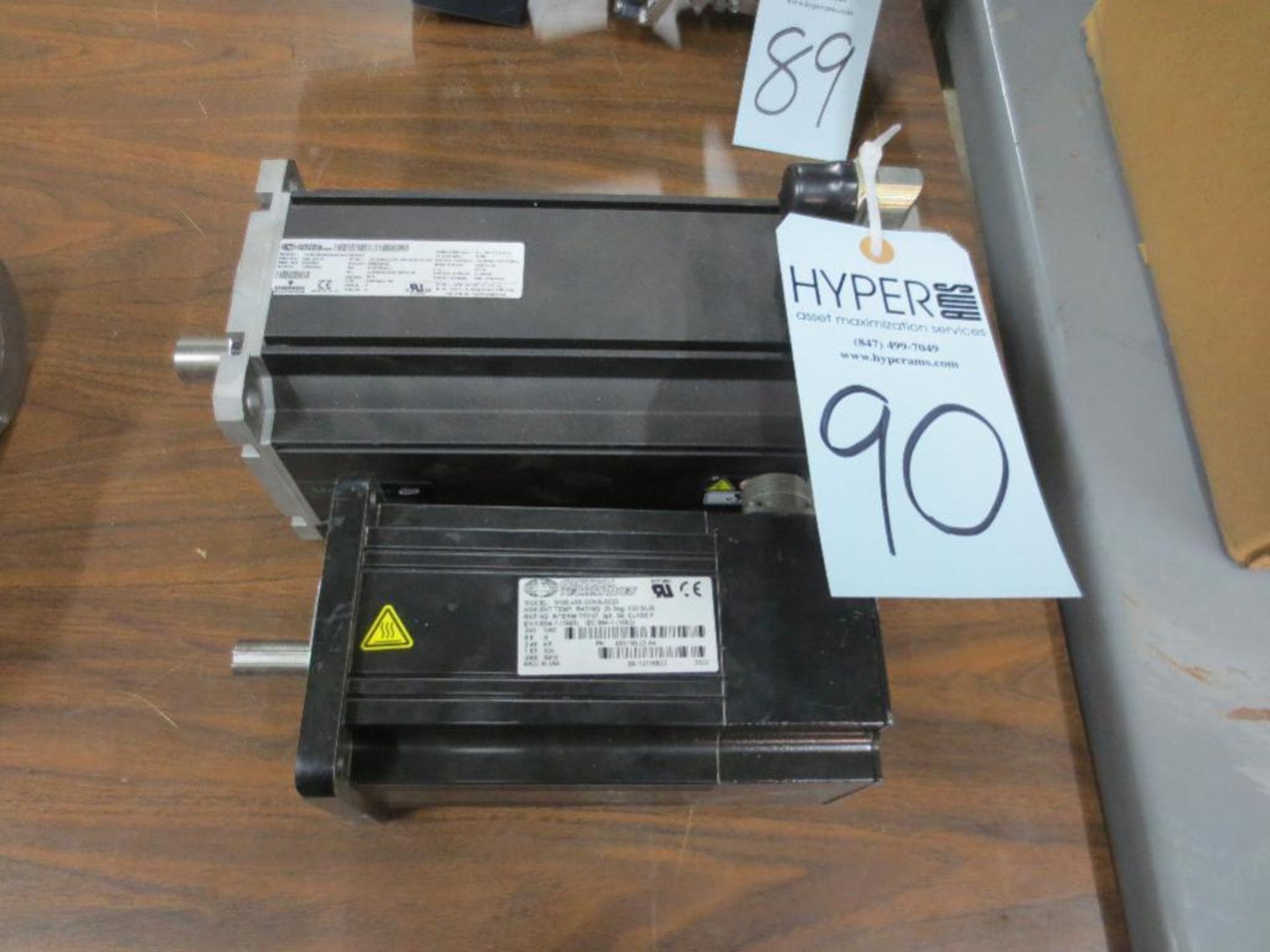 Two Control Techniques servomotors