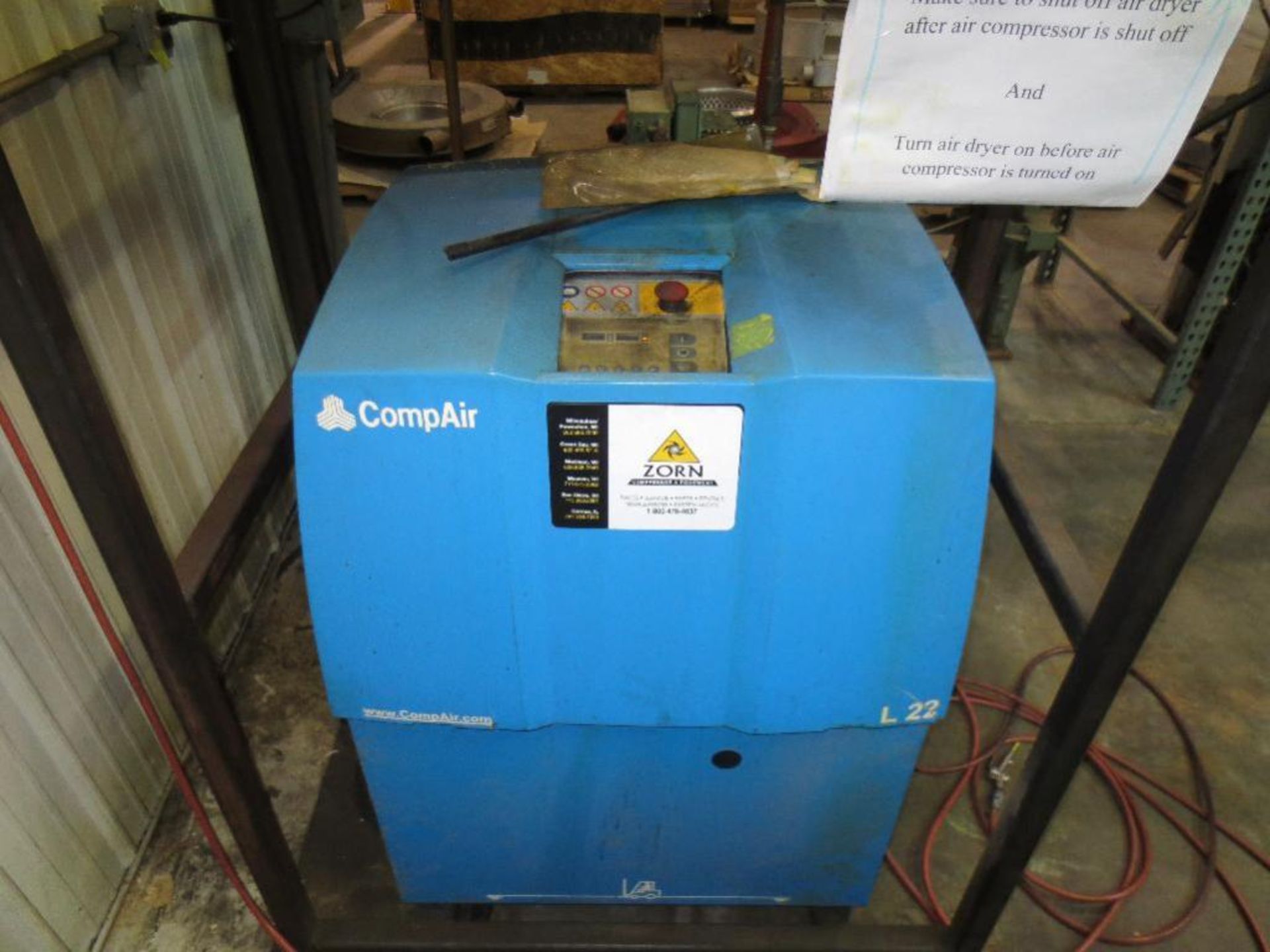 Comp Air L22-9 Rotary Screw air compressor (2006) and Premier air dryer S# 325963 - Image 3 of 6