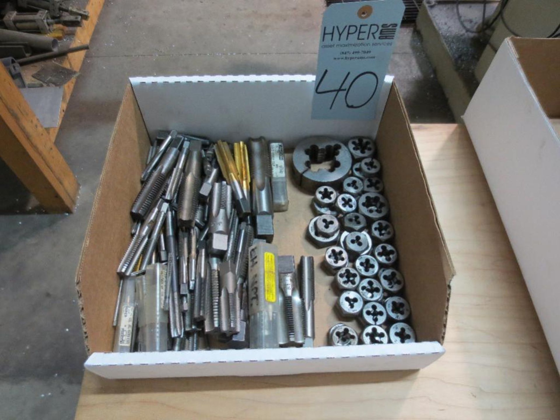 Assorted tap and die tools