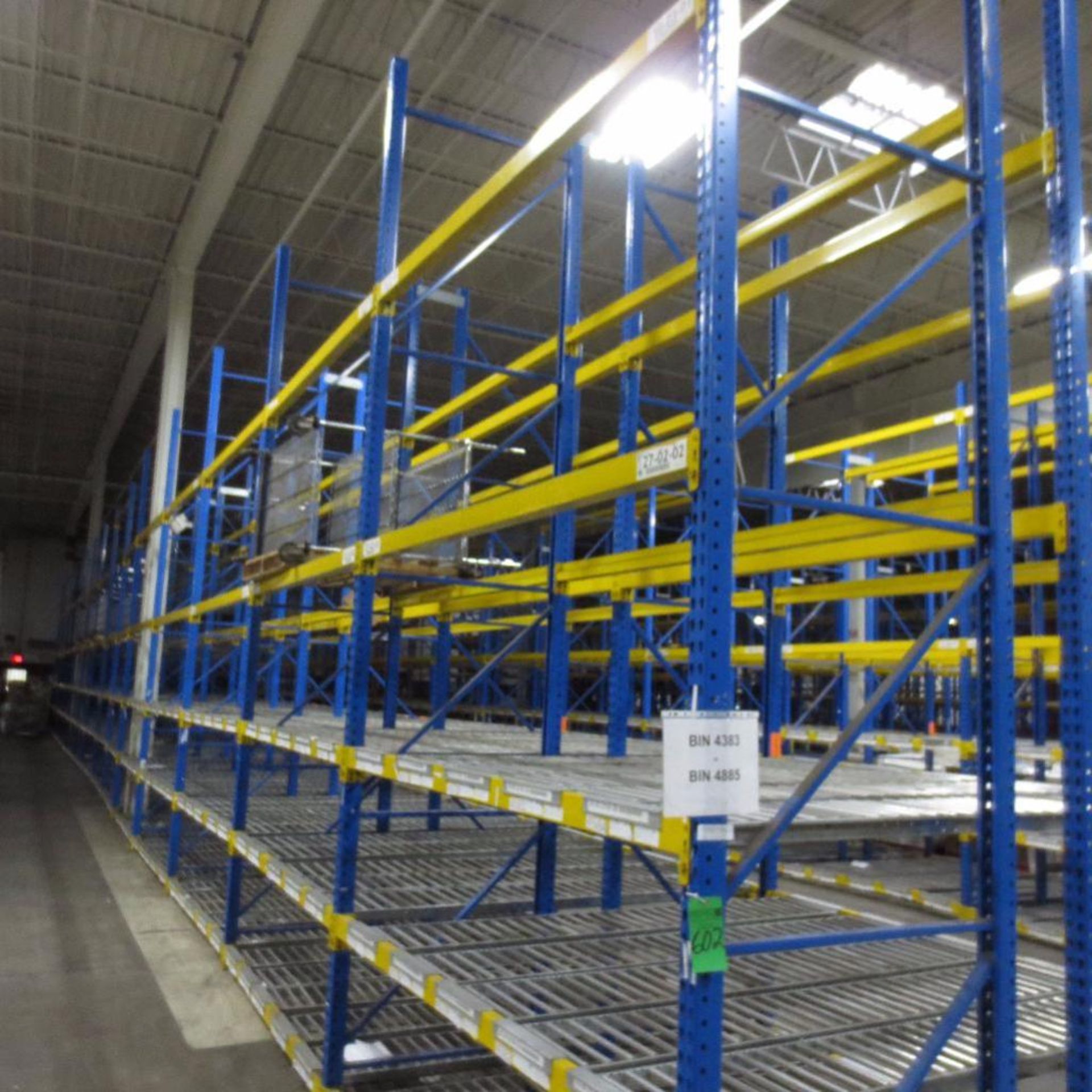 (28) Section of Pallet Racking, (30) Legs 16' X 42", Apx. 238 Cross Beams 8', (204) 8' X 14" Roller