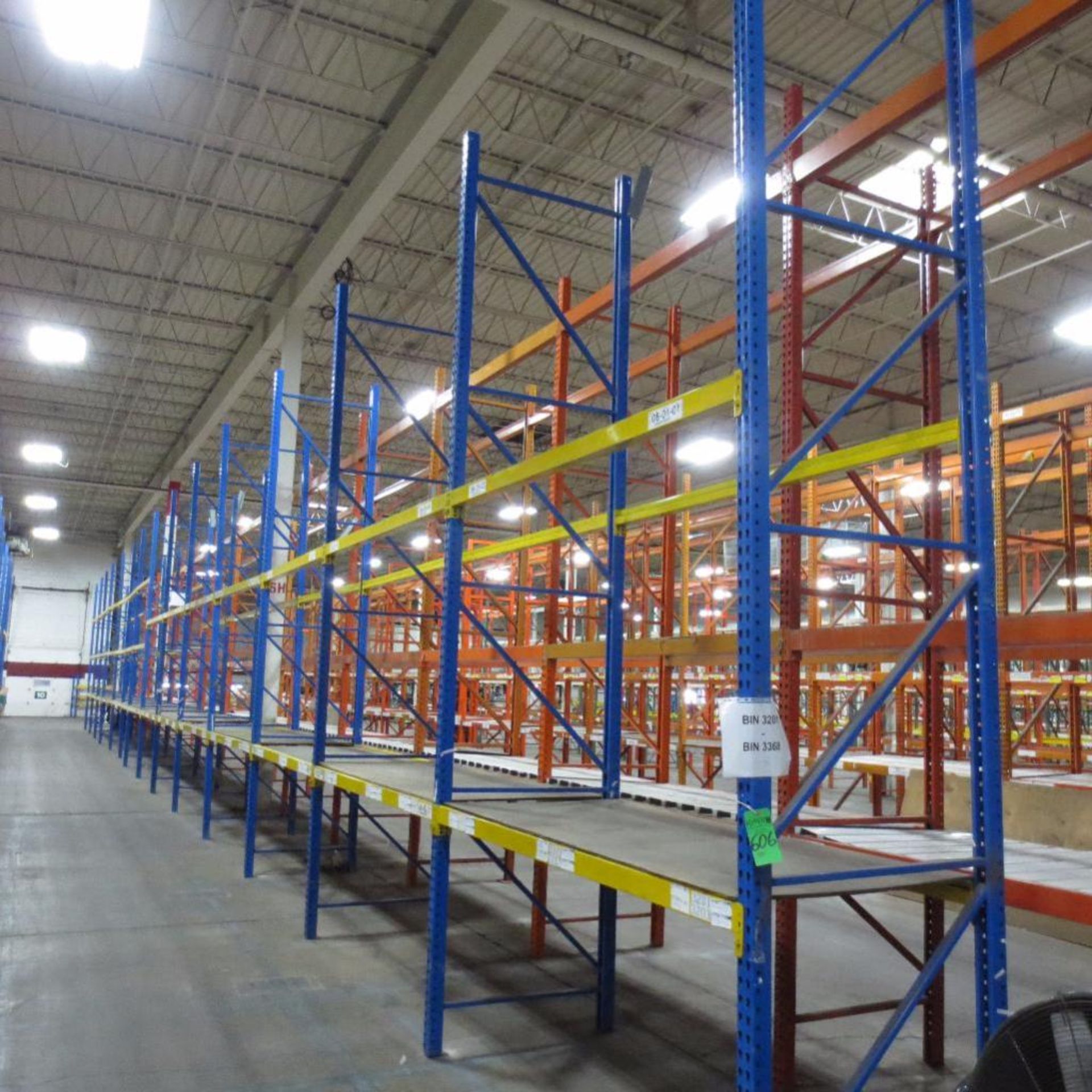 (14) Section of Pallet Racking, (15) Legs 16' X 42", Apx. 70 Cross Beams 8'