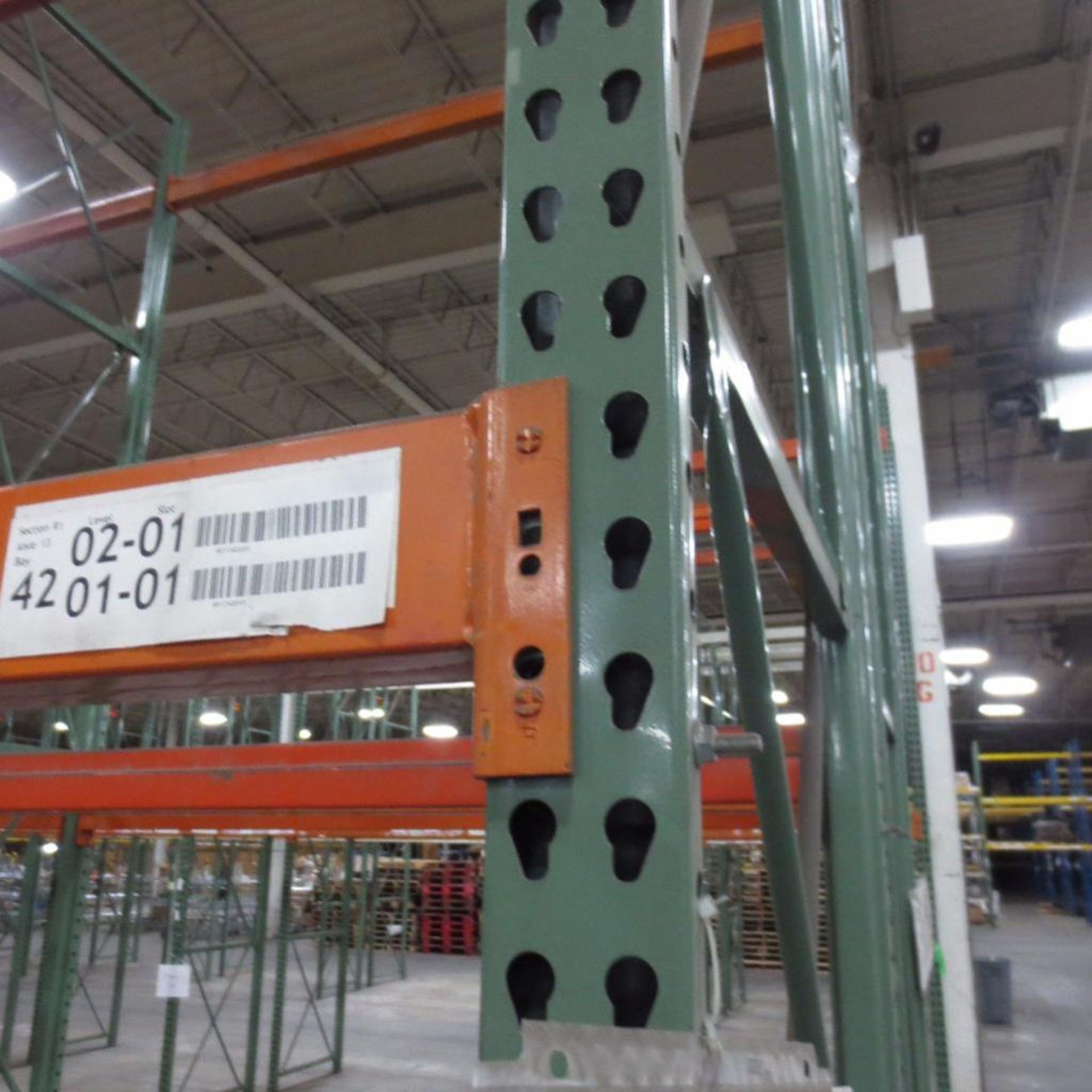 (28) Section of Pallet Racking, (30) Legs 16' X 42", Apx. 126 Cross Beams 99" - Image 2 of 3