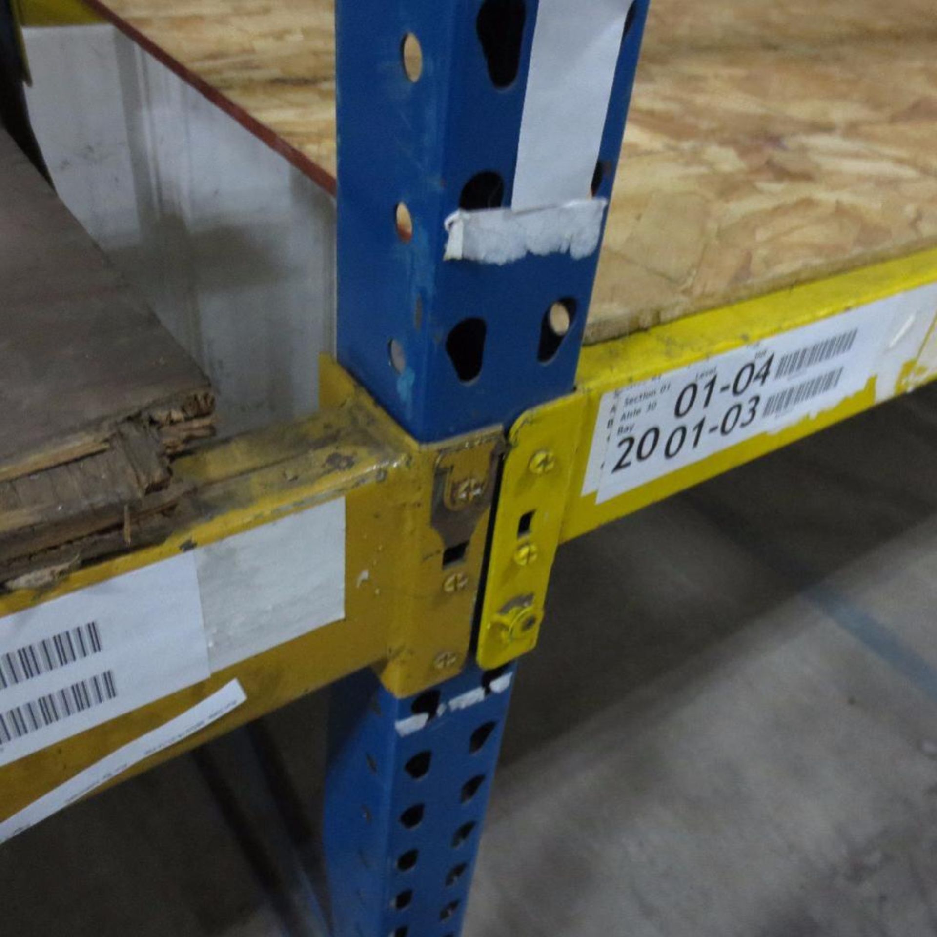 (27) Section of Pallet Racking, (28) Legs 16' X 42", Apx. 142 Cross Beams 8' - Image 3 of 3