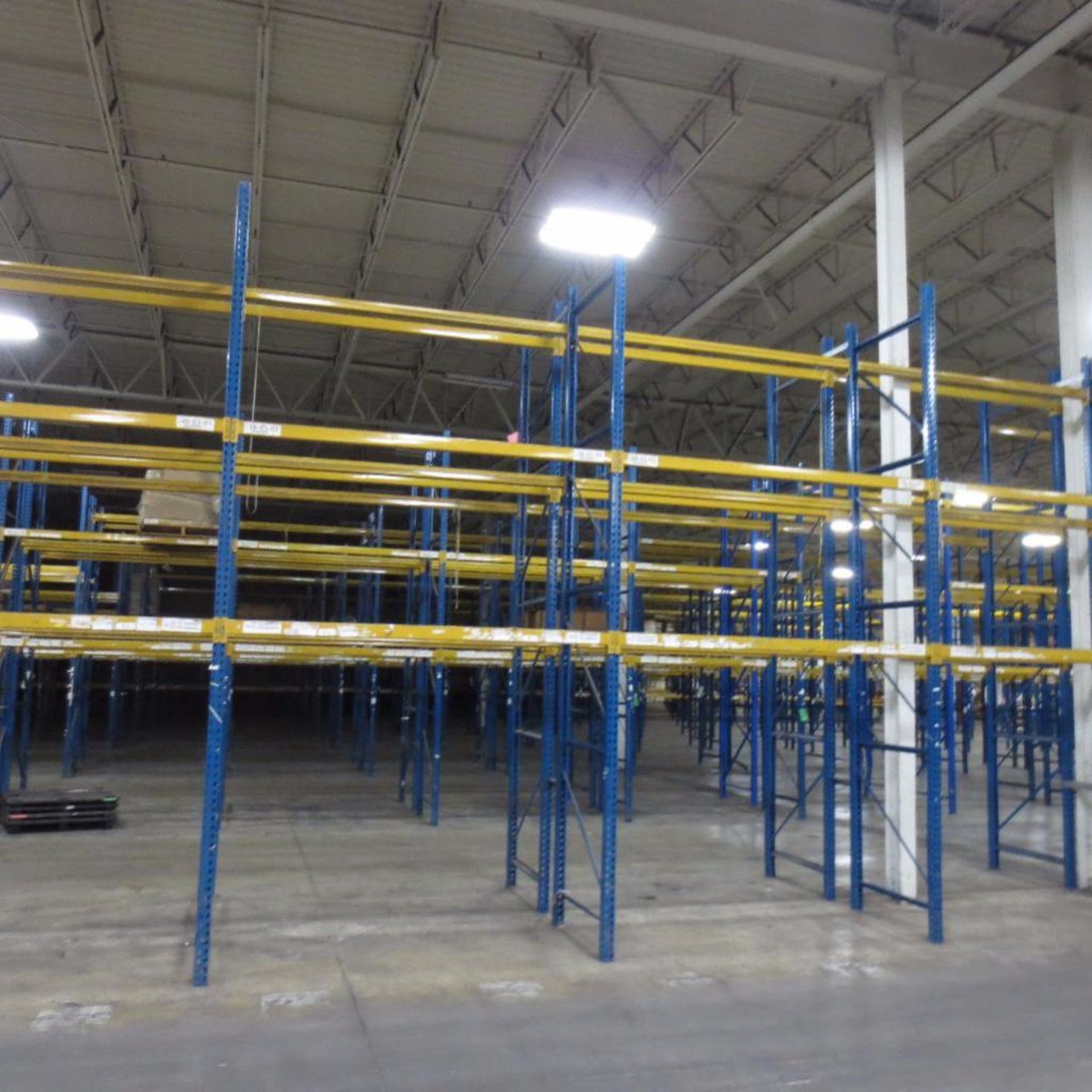 (42) Section of Pallet Racking, (44) Legs 16' X 42", Apx. 206 Cross Beams 99" - Image 3 of 4