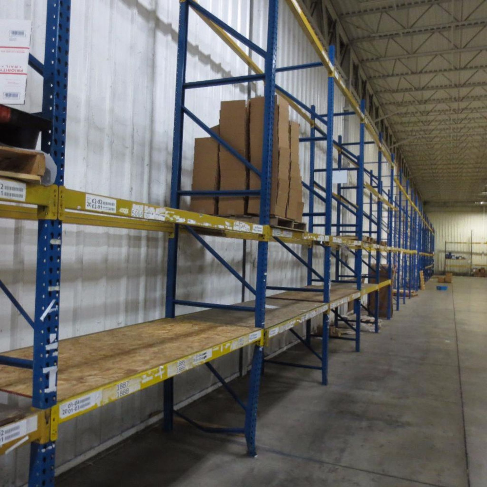 (27) Section of Pallet Racking, (28) Legs 16' X 42", Apx. 142 Cross Beams 8' - Image 2 of 3