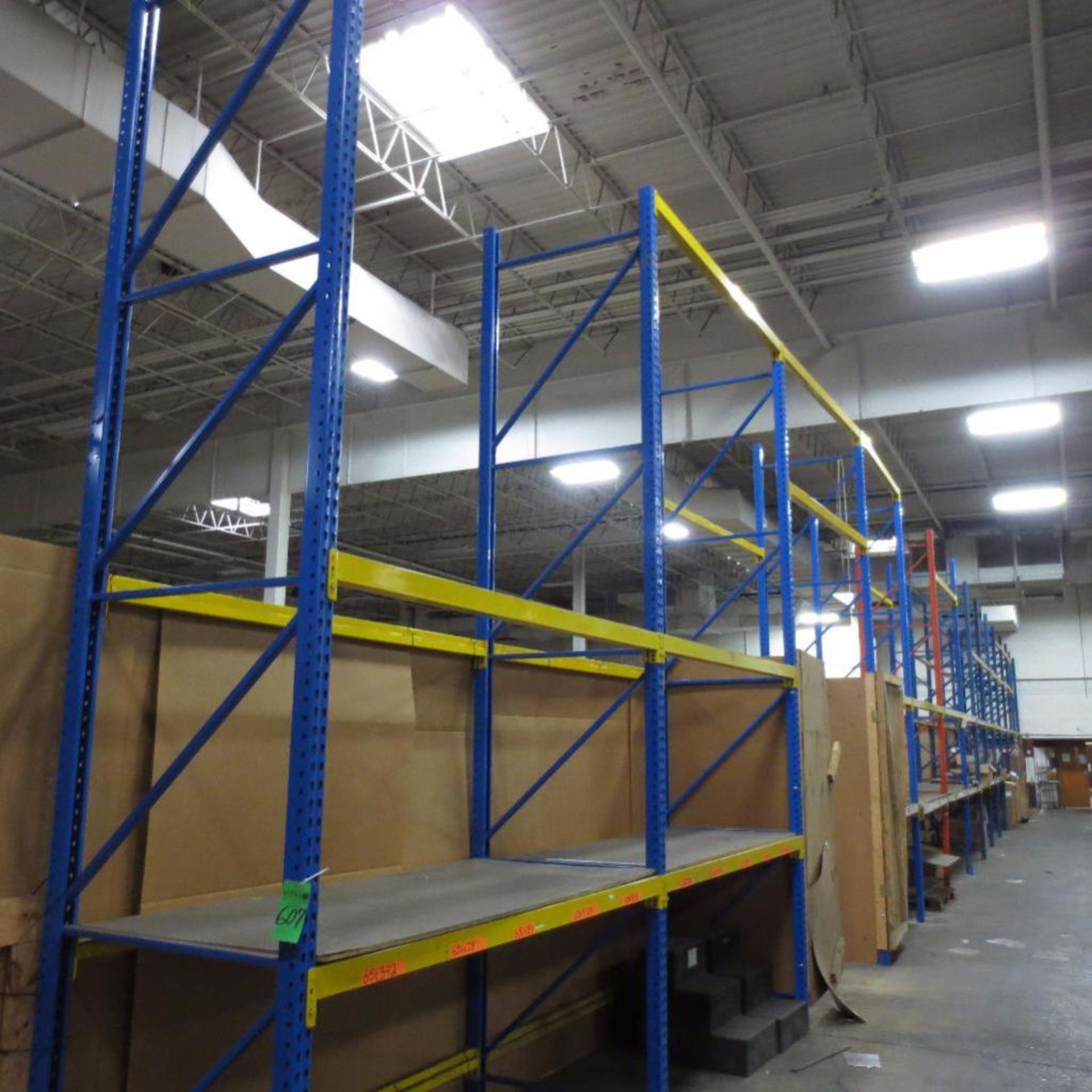 (14) Section of Pallet Racking, (15) Legs 16' X 42", Apx. 77 Cross Beams 8'