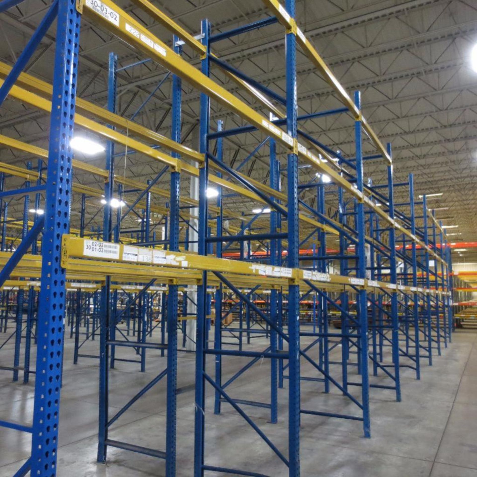 (40) Section of Pallet Racking, (28) Legs 16' X 42", (16) 12' X 42, Apx. 210 Cross Beams 8' - Image 2 of 4