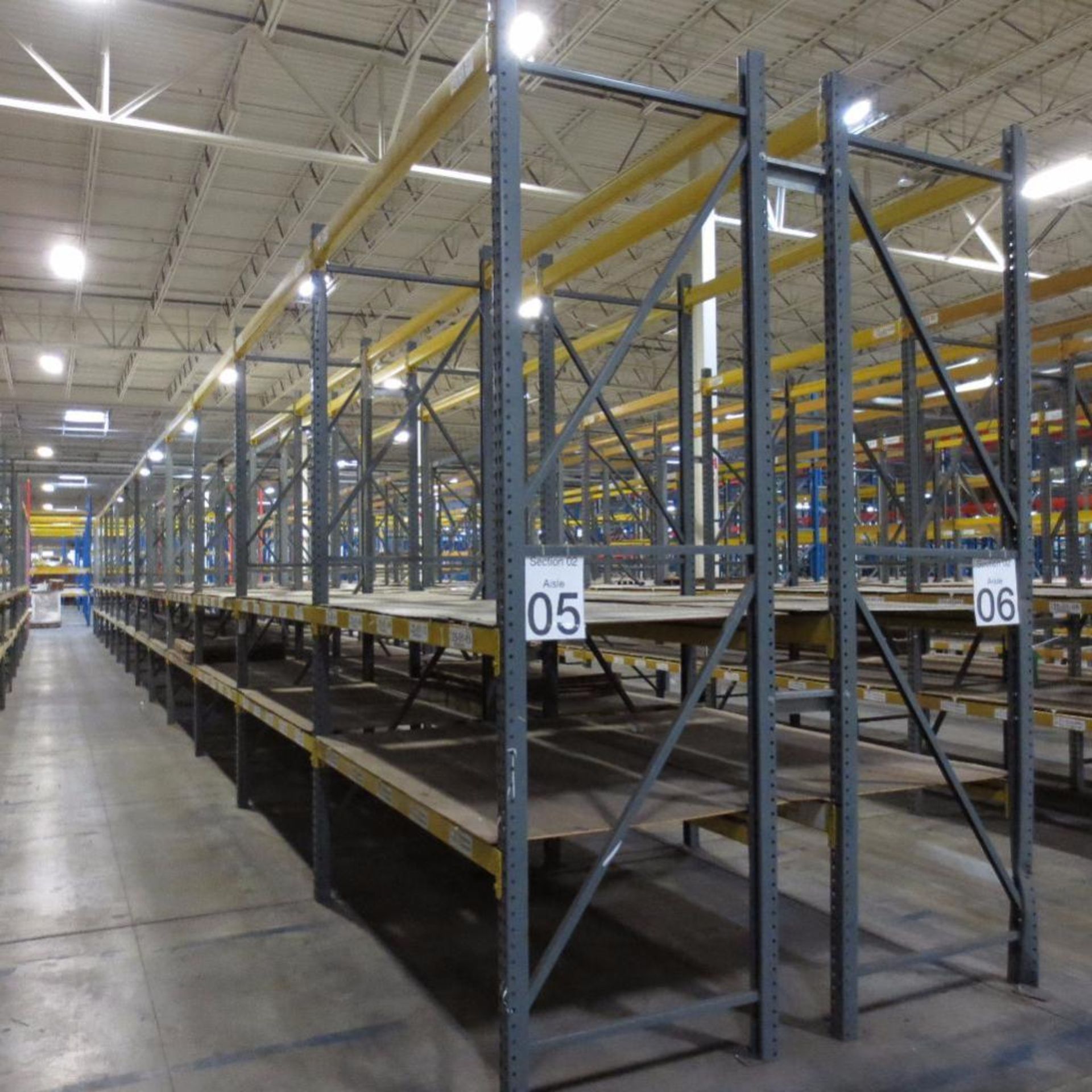 (26) Section of Pallet Racking, (26) Legs 12' X 42", Apx. 156 Cross Beams 8'