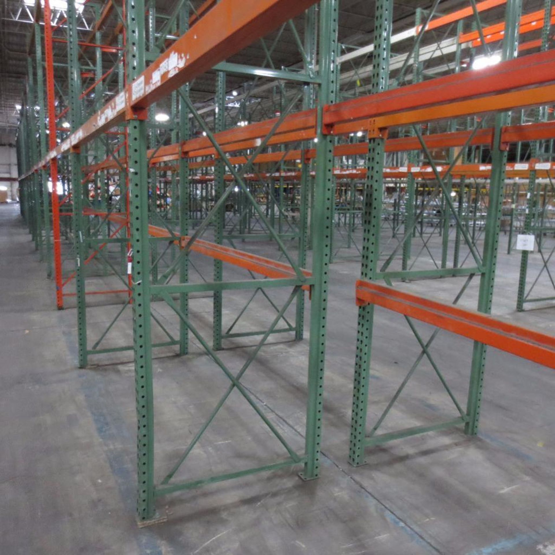 (28) Section of Pallet Racking, (30) Legs 16' X 42", Apx. 126 Cross Beams 99" - Image 3 of 3