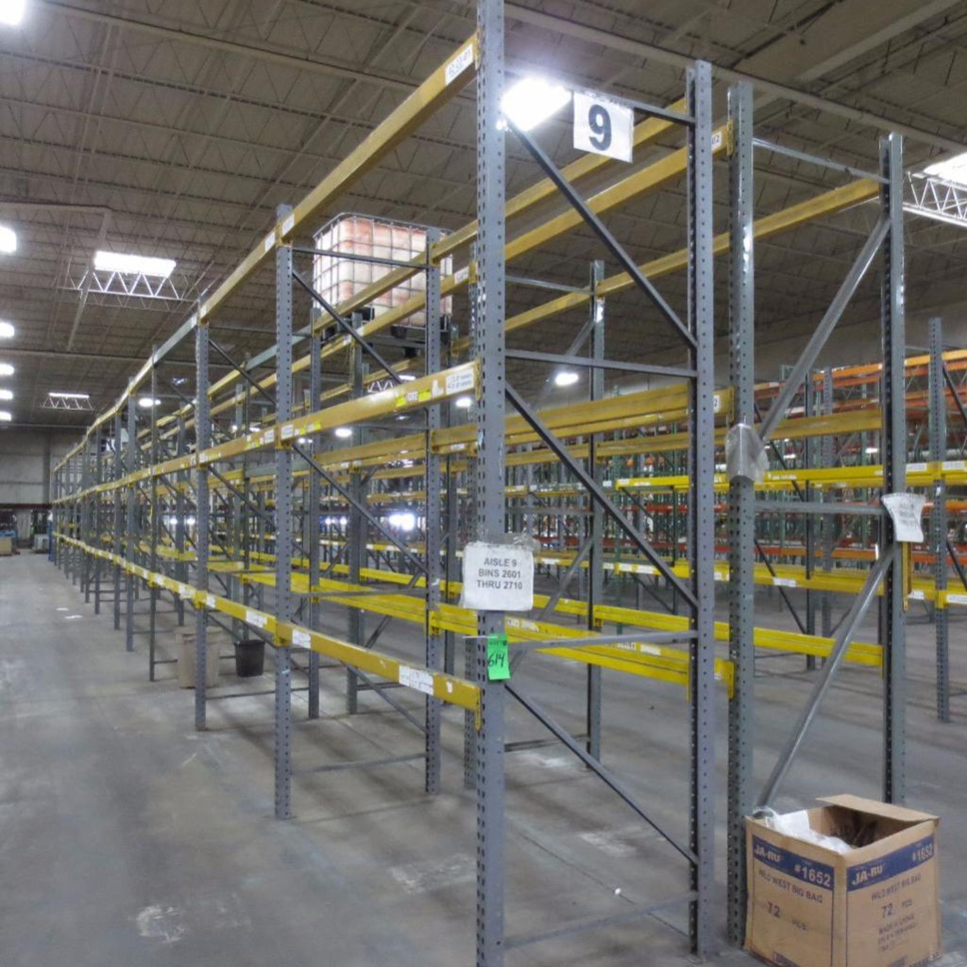 (28) Section of Pallet Racking, (30) Legs 12' X 42", Apx. 168 Cross Beams 8'