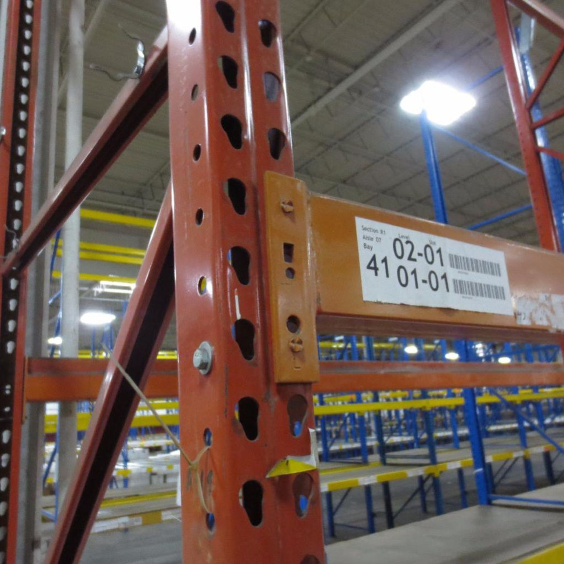 (14) Section of Pallet Racking, (15) Legs 16' X 42", Apx. 84 Cross Beams 99" - Image 2 of 3