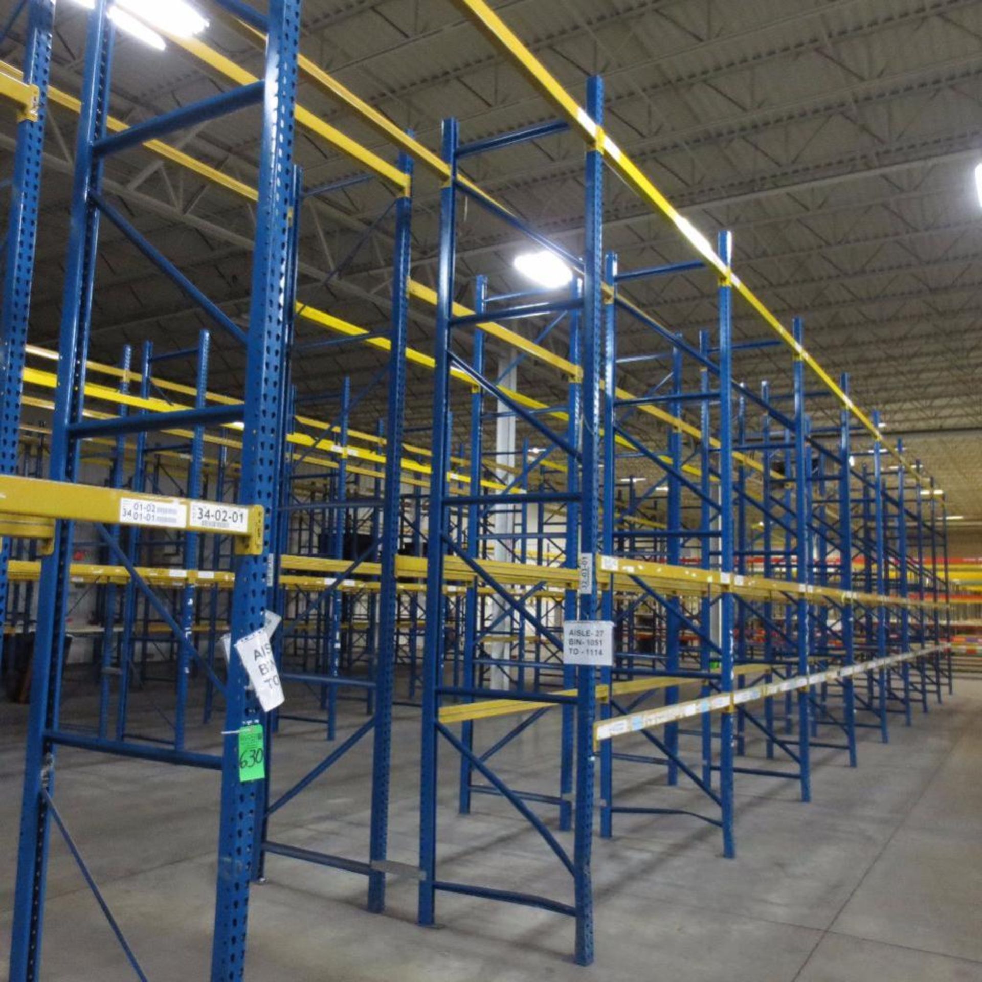 (40) Section of Pallet Racking, (28) Legs 16' X 42", (16) 12' X 42, Apx. 142 Cross Beams 8' - Image 2 of 3