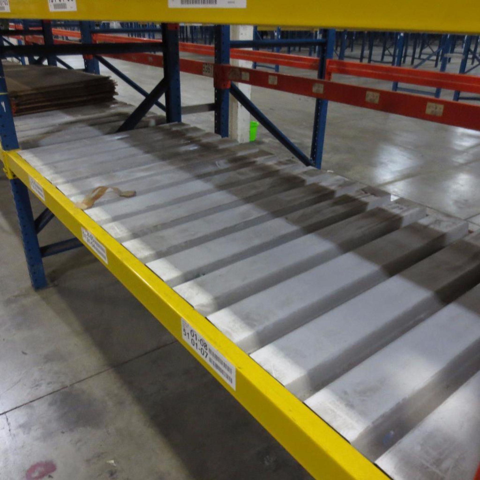 (52) Section of Pallet Racking, (54) Legs 16' X 42", Apx. 425 Cross Beams 8' - Image 3 of 3