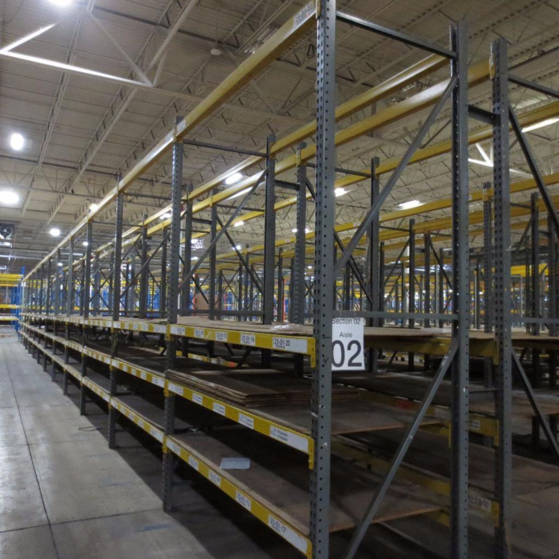 (26) Section of Pallet Racking, (26) Legs 12' X 42", Apx. 198 Cross Beams 8'