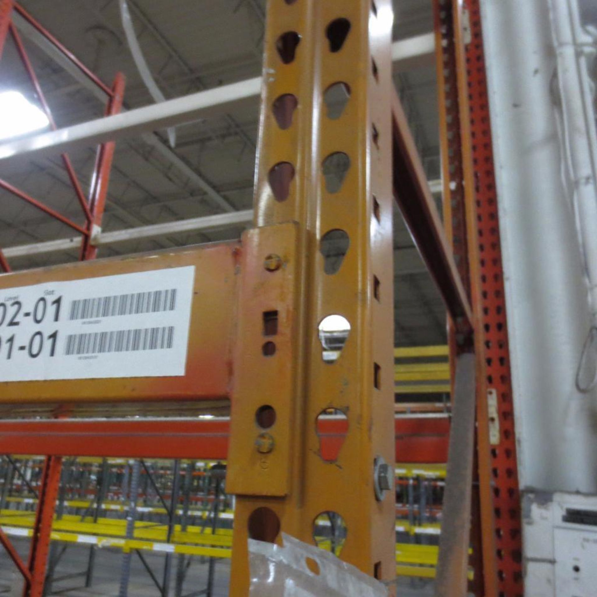 (28) Section of Pallet Racking, (30) Legs 16' X 42", Apx. 56 Cross Beams 99" - Image 2 of 3