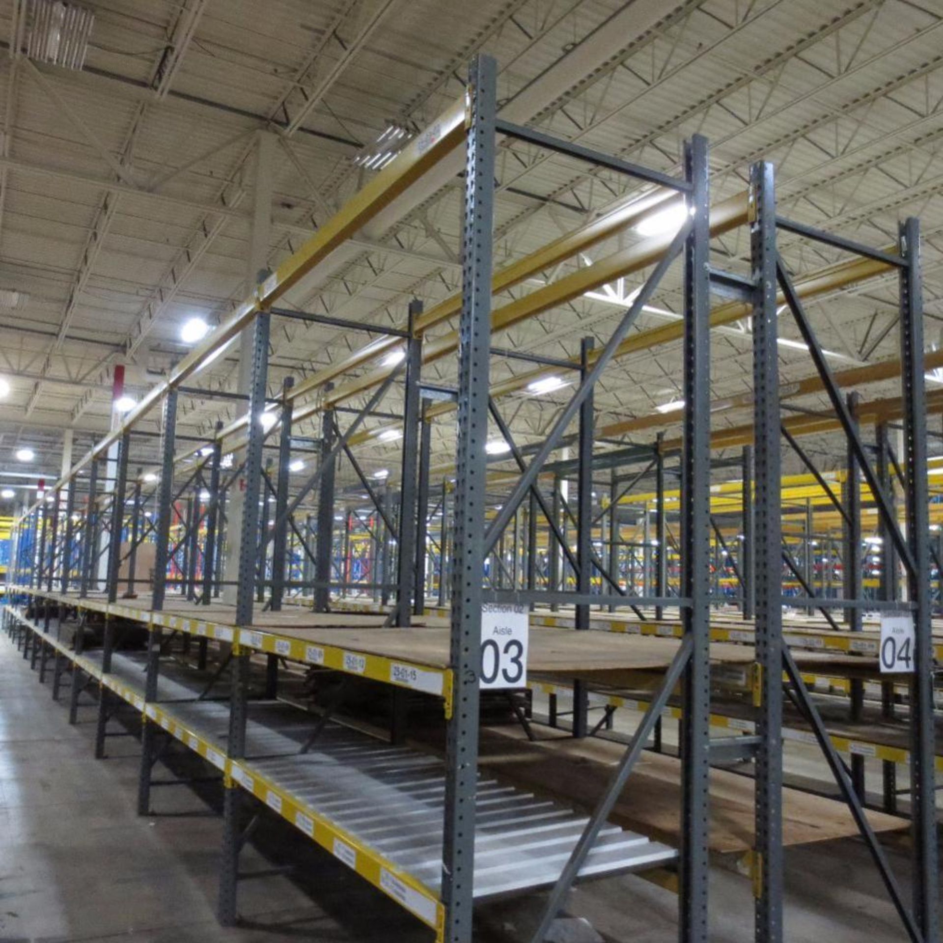 (26) Section of Pallet Racking, (26) Legs 12' X 42", Apx. 156 Cross Beams 8'