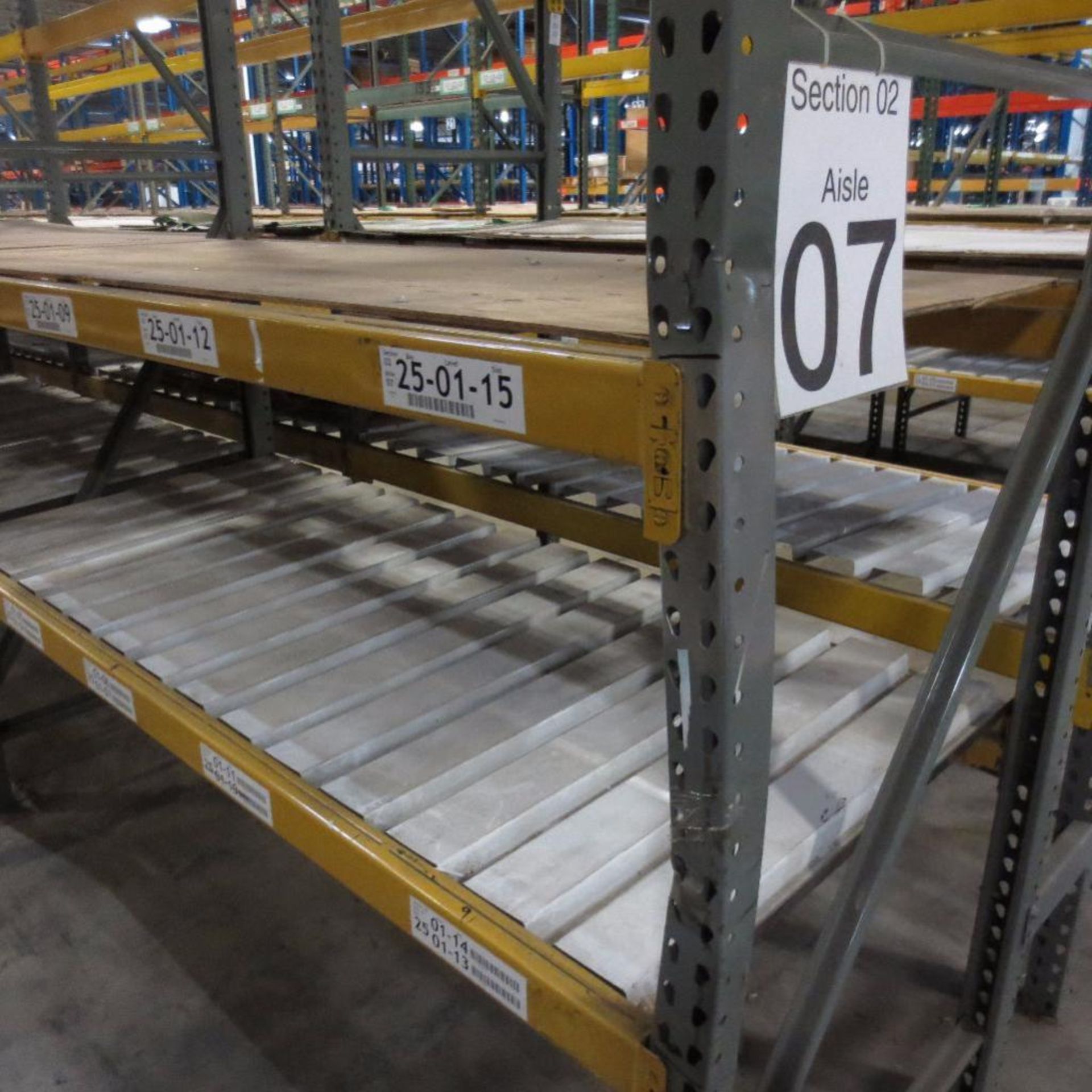 (26) Section of Pallet Racking, (26) Legs 12' X 42", Apx. 156 Cross Beams 8' - Image 2 of 2