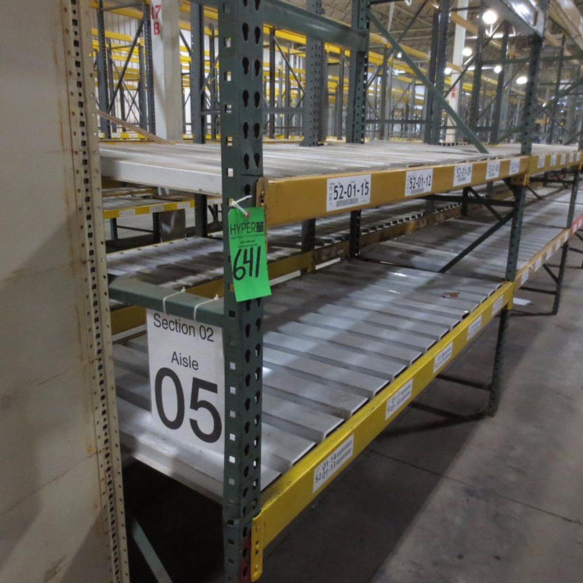 (24) Section of Pallet Racking, (25) Legs 12' X 42", Apx. 144 Cross Beams 8' - Image 2 of 2
