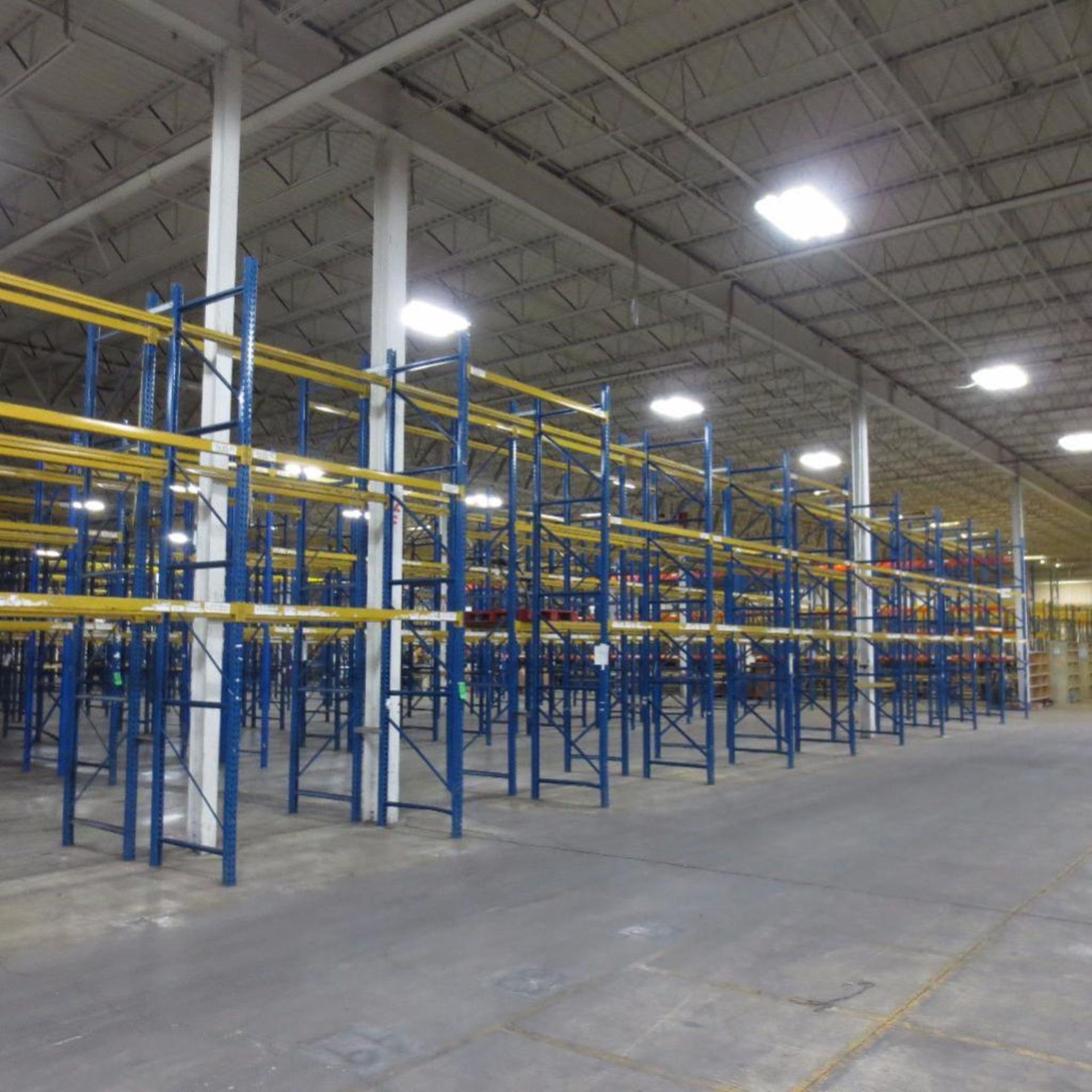 (42) Section of Pallet Racking, (44) Legs 16' X 42", Apx. 206 Cross Beams 99"