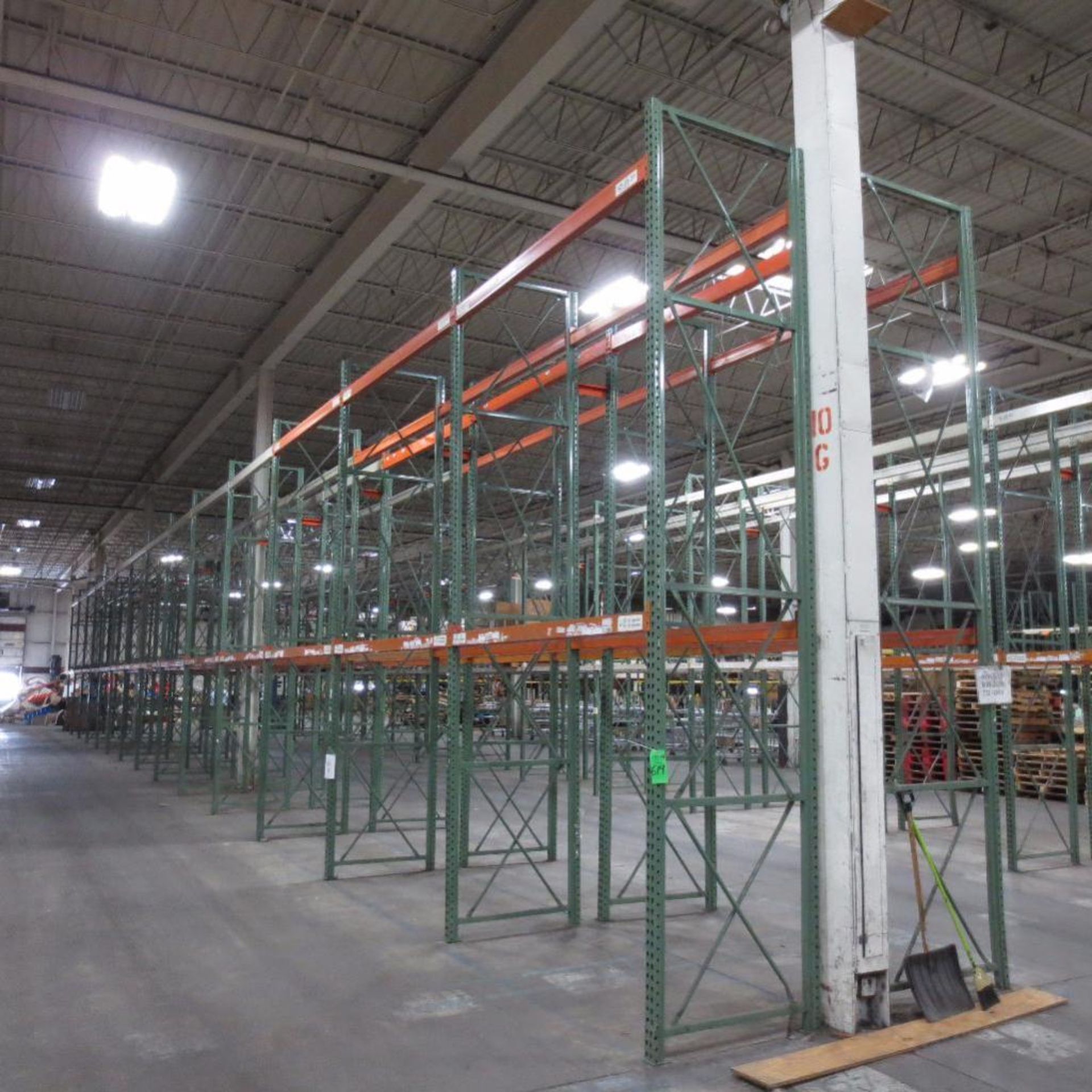 (28) Section of Pallet Racking, (30) Legs 16' X 42", Apx. 112 Cross Beams 99"