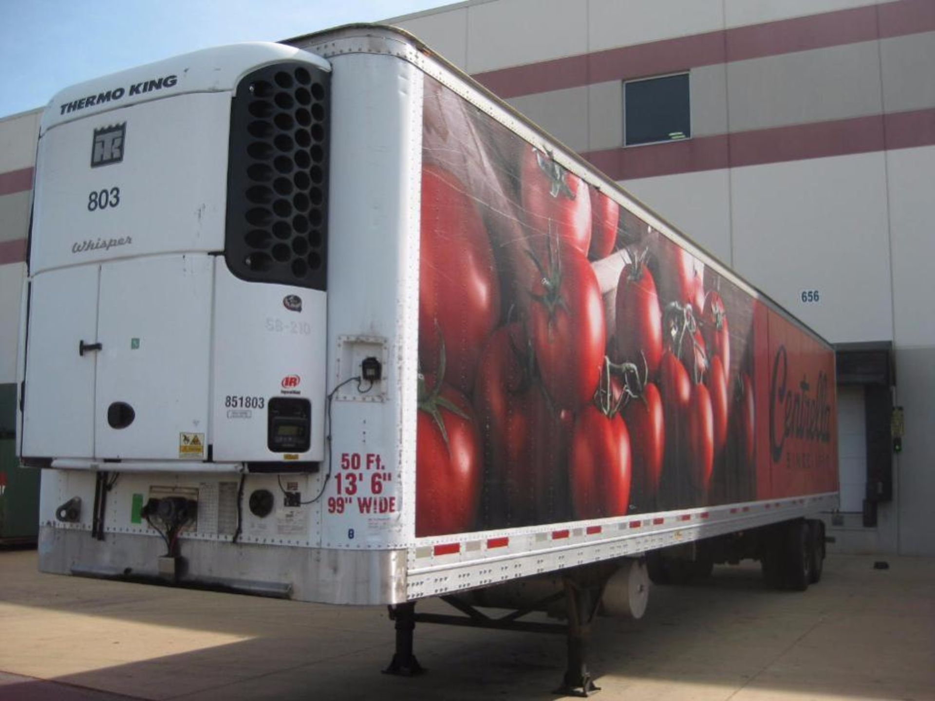 2007 Wabash 50' Refrigerated Trailer, 5,600 reefer hours, 49,803 hub miles, VIN # 1JJV502W37L080127,