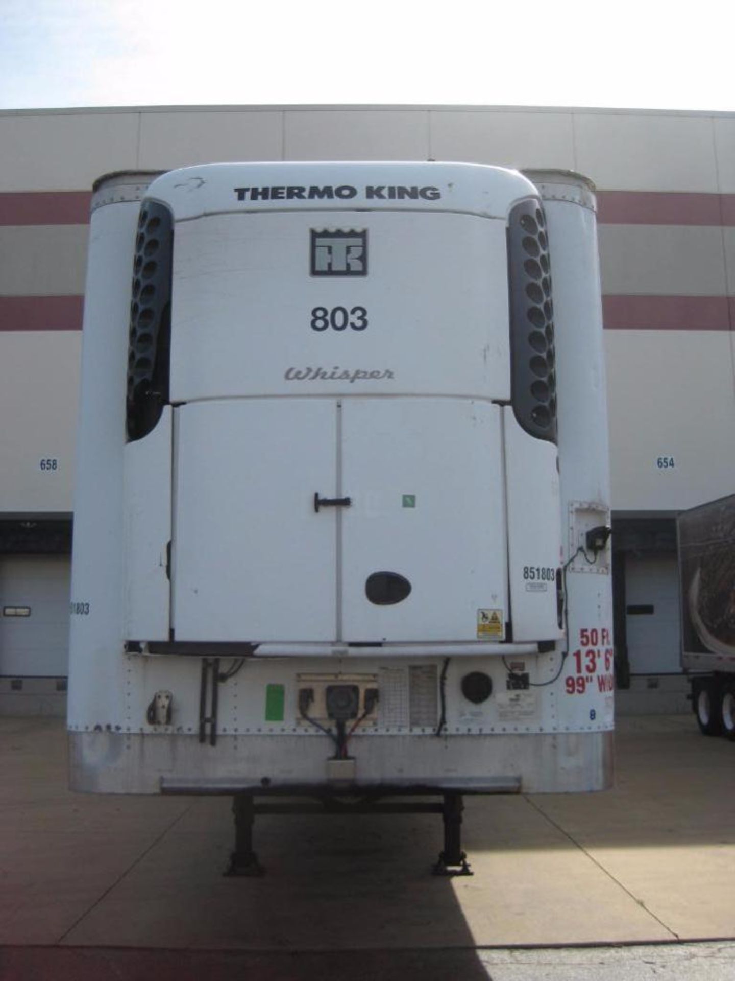 2007 Wabash 50' Refrigerated Trailer, 5,600 reefer hours, 49,803 hub miles, VIN # 1JJV502W37L080127, - Image 5 of 8