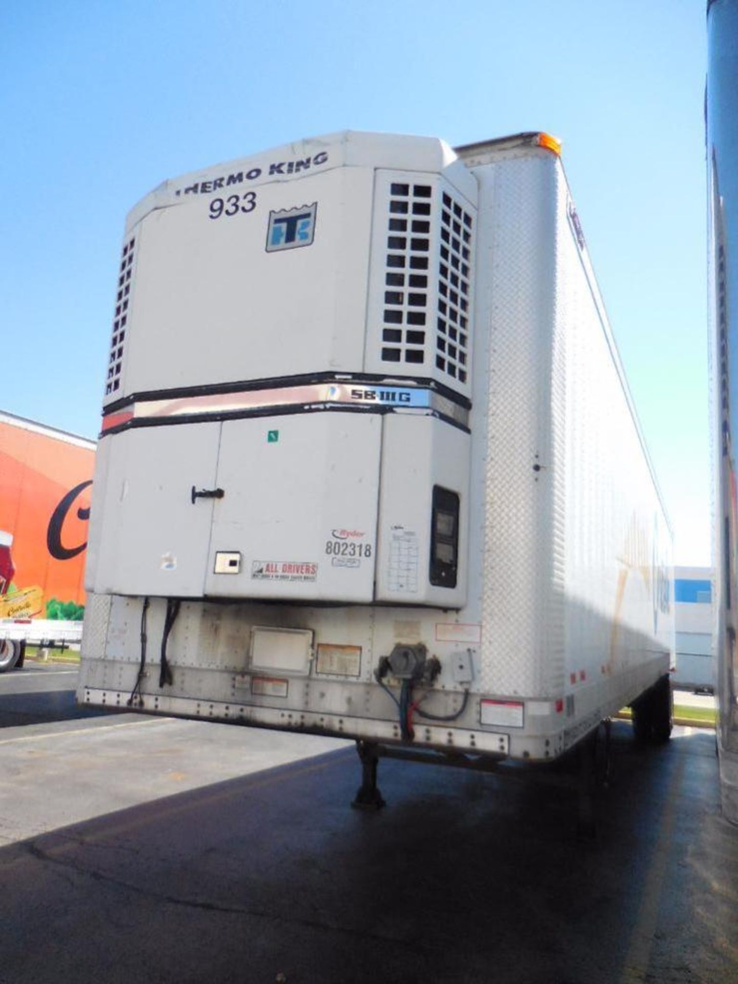 2003 Great Dane 48' Refrigerated Trailer, VIN # 1GRAA96233B032602, Unit 933 - Image 3 of 19