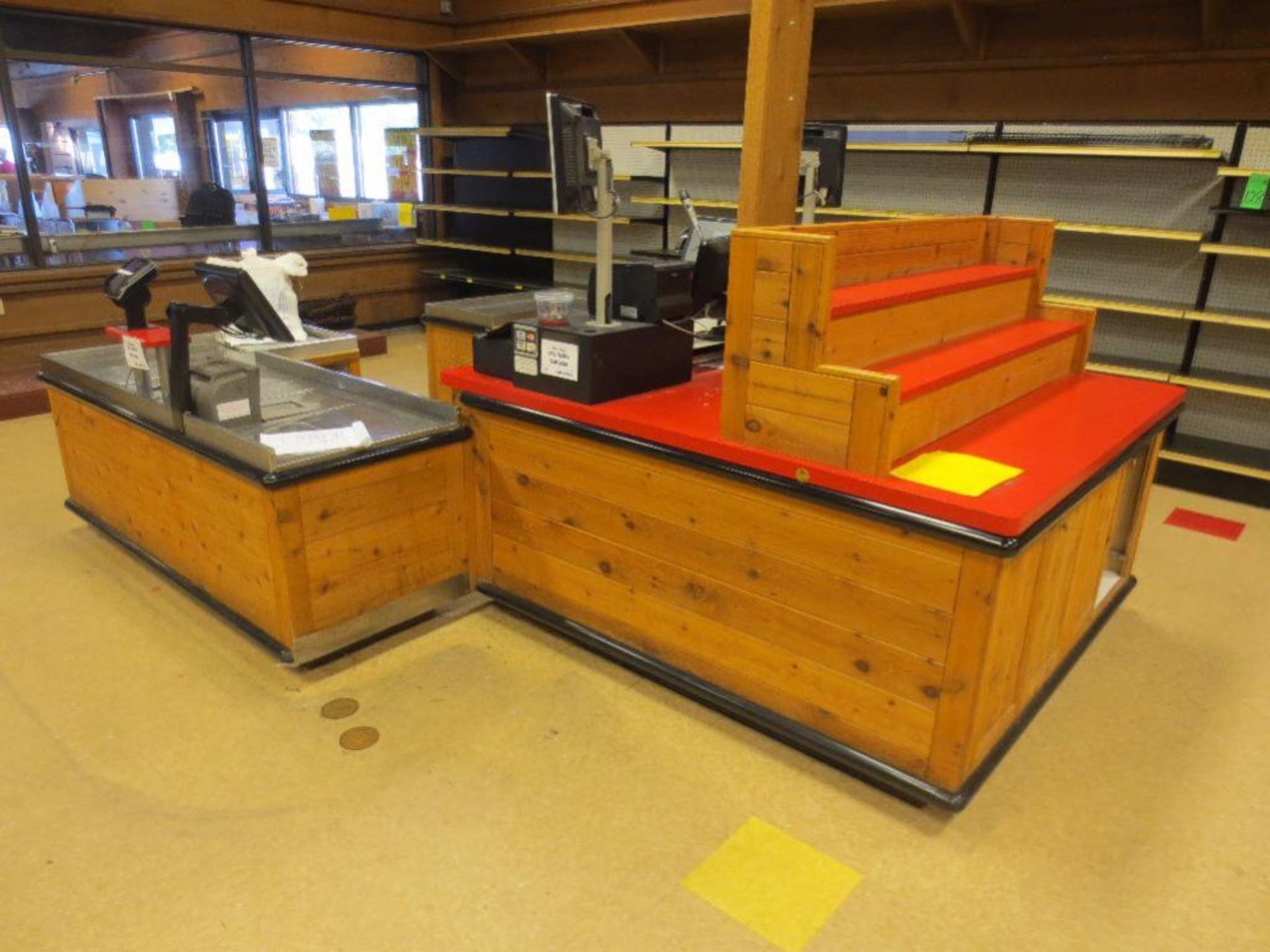 Large Island Point of Sale Checkout with Registers, Monitors, Scanners, Card Readers and Display - Image 7 of 7