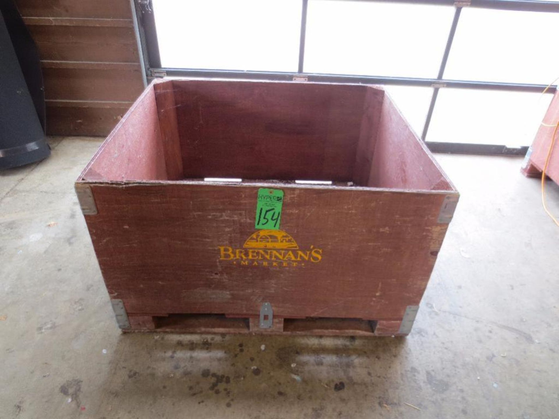 Large Wooden Bins 4' x 42" Qty. 43 Condition & Color Shading will Vary